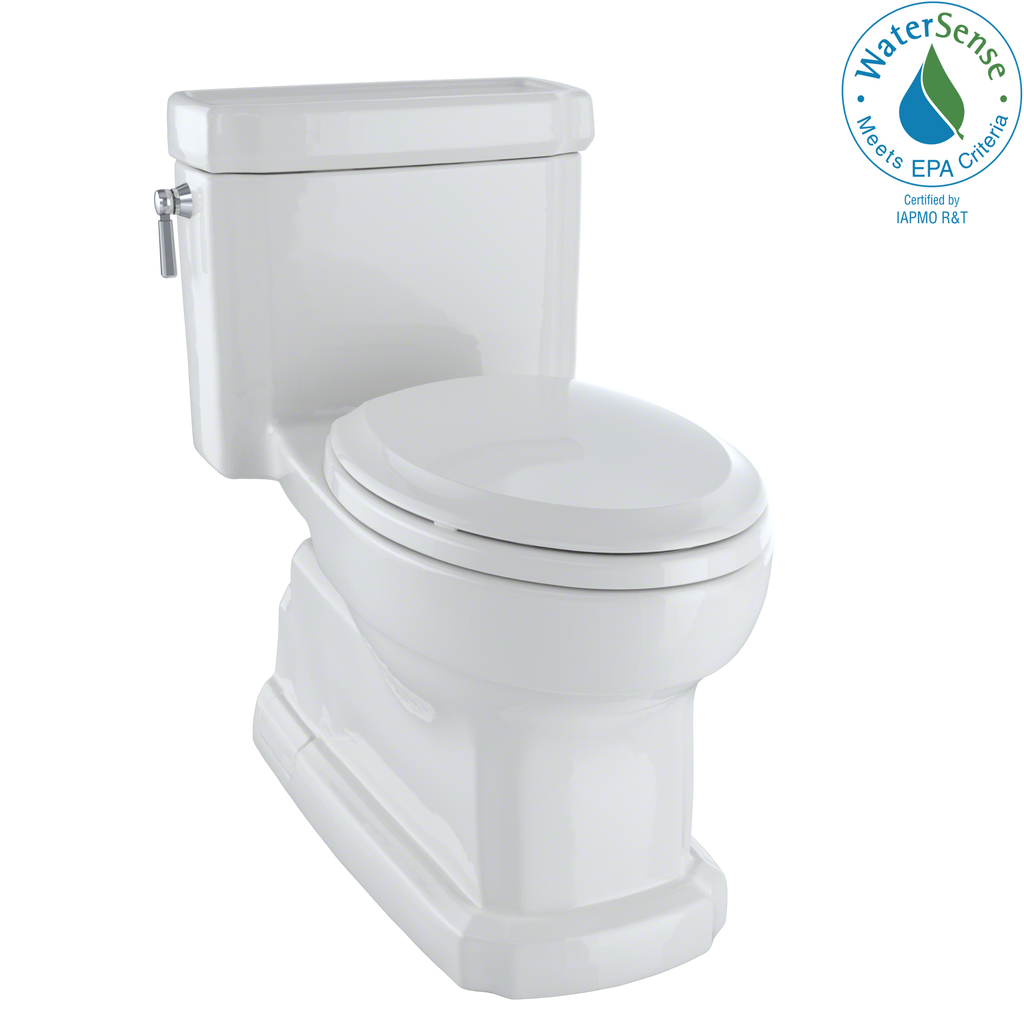 TOTO Eco Guinevere Elongated 1.28 GPF Universal Height Skirted Toilet with Softclose Seat