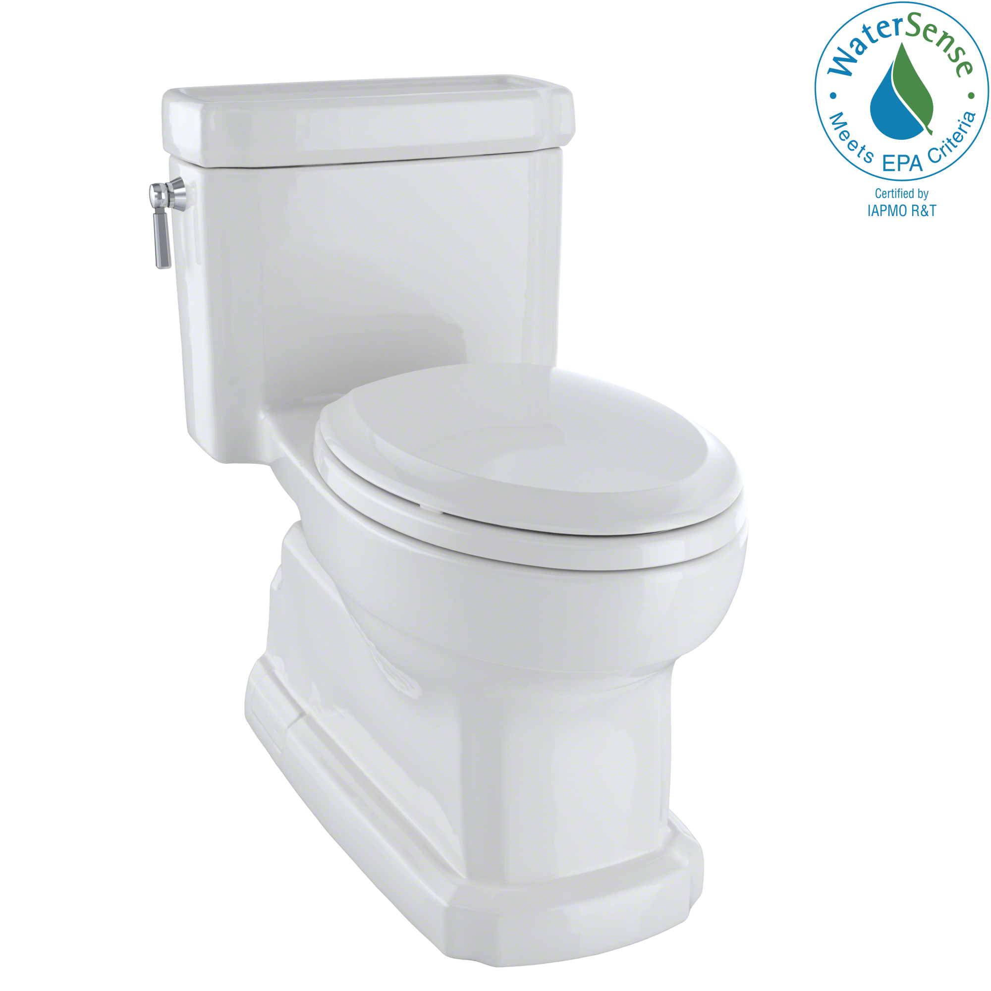 TOTO Eco Guinevere Elongated 1.28 GPF Universal Height Skirted Toilet with Softclose Seat