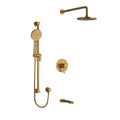 Riobel Nibi 3-Way Shower System: Hand Shower Rail, Shower Head and Tub Spout