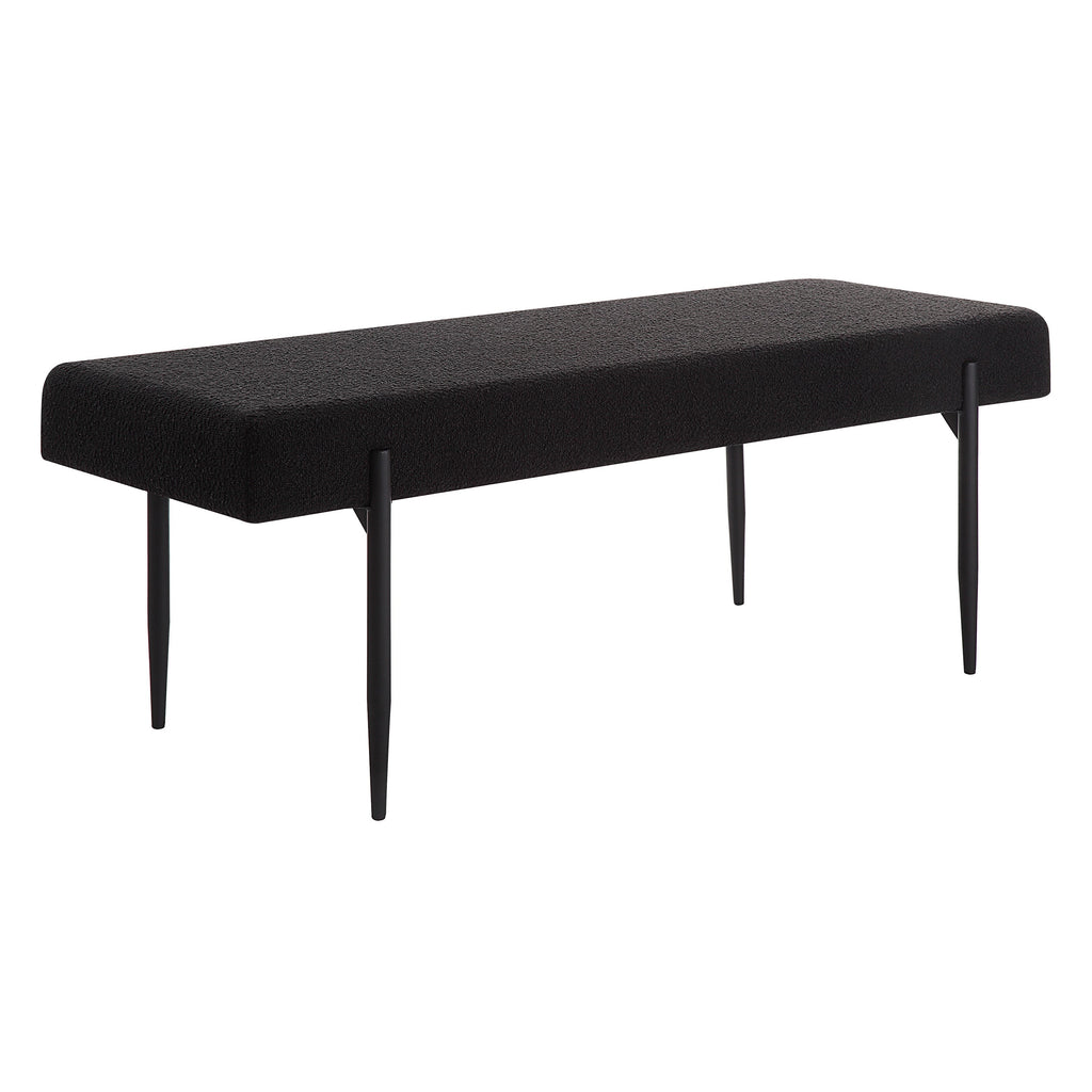 Renwil Lowe Indoor Boucle Bench - Black