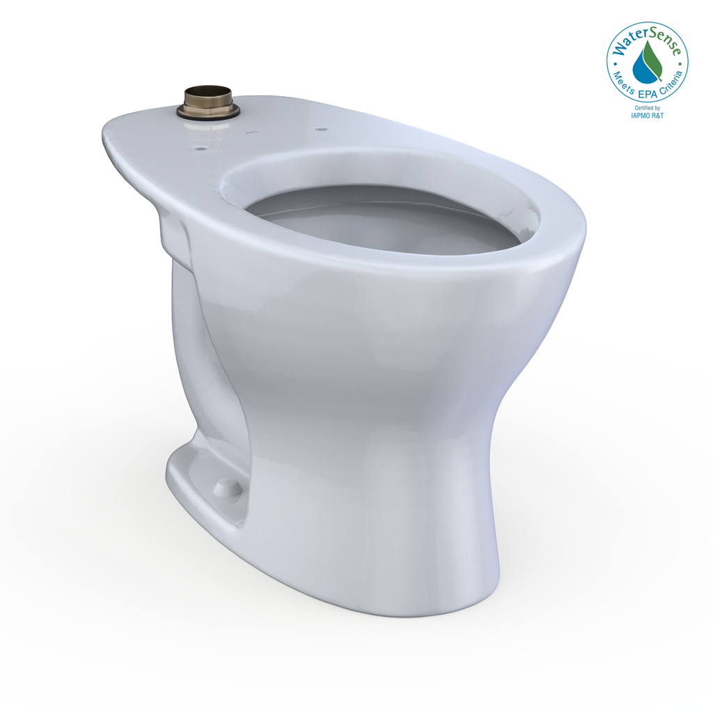 TOTO Tornado Flush Commercial Flushometer Floor Mounted Toilet with Cefiontect - Elongated
