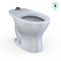 TOTO Tornado Flush Commercial Flushometer Floor Mounted Toilet with Cefiontect - Elongated