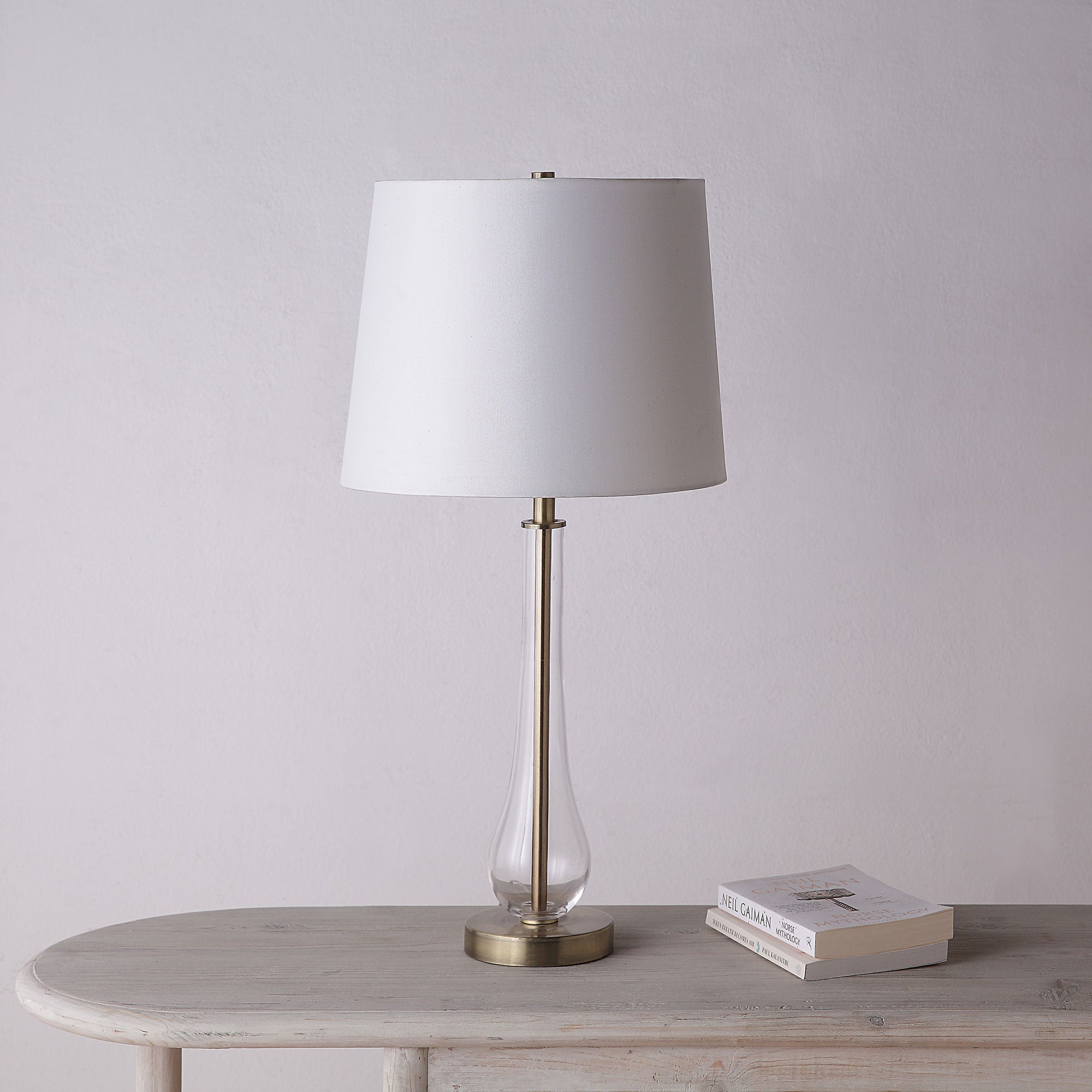 Everren Nabi 26.5" Length Table Lamp (Set of 2) - Antique Brass