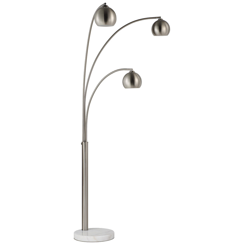 Everren Aguillard 87.5" Height Floor Lamp - Brushed Nickel