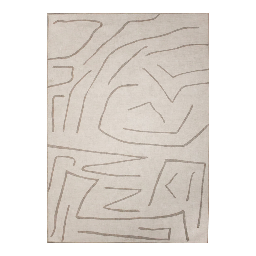Renwil Chloe 3'3" x 4' Ft Handwoven Indoor Rug - Cream / Beige