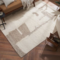 Renwil Grace 1' x 1' Ft Handwoven Indoor Rug - Ivory / Stone