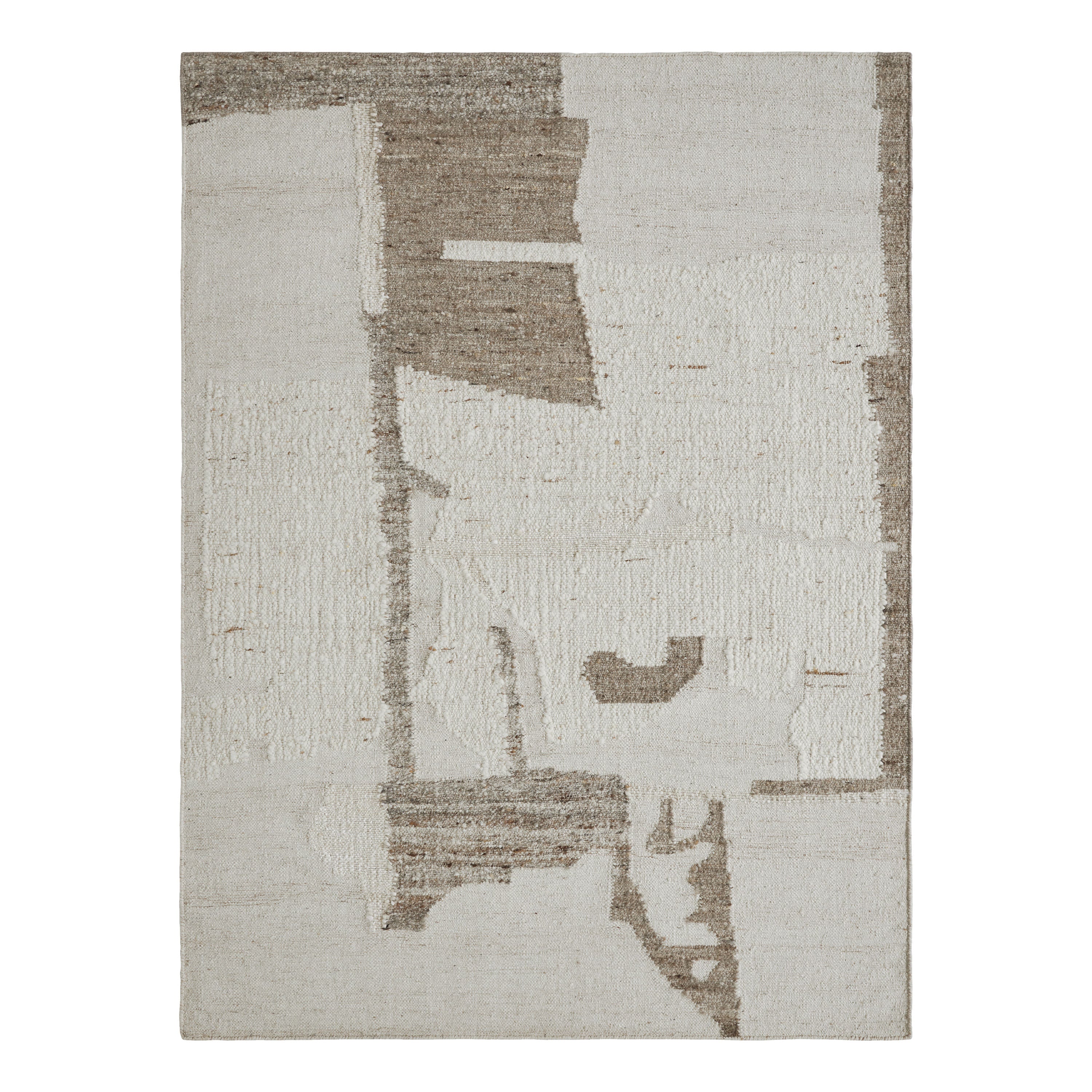 Renwil Grace 1' x 1' Ft Handwoven Indoor Rug - Ivory / Stone