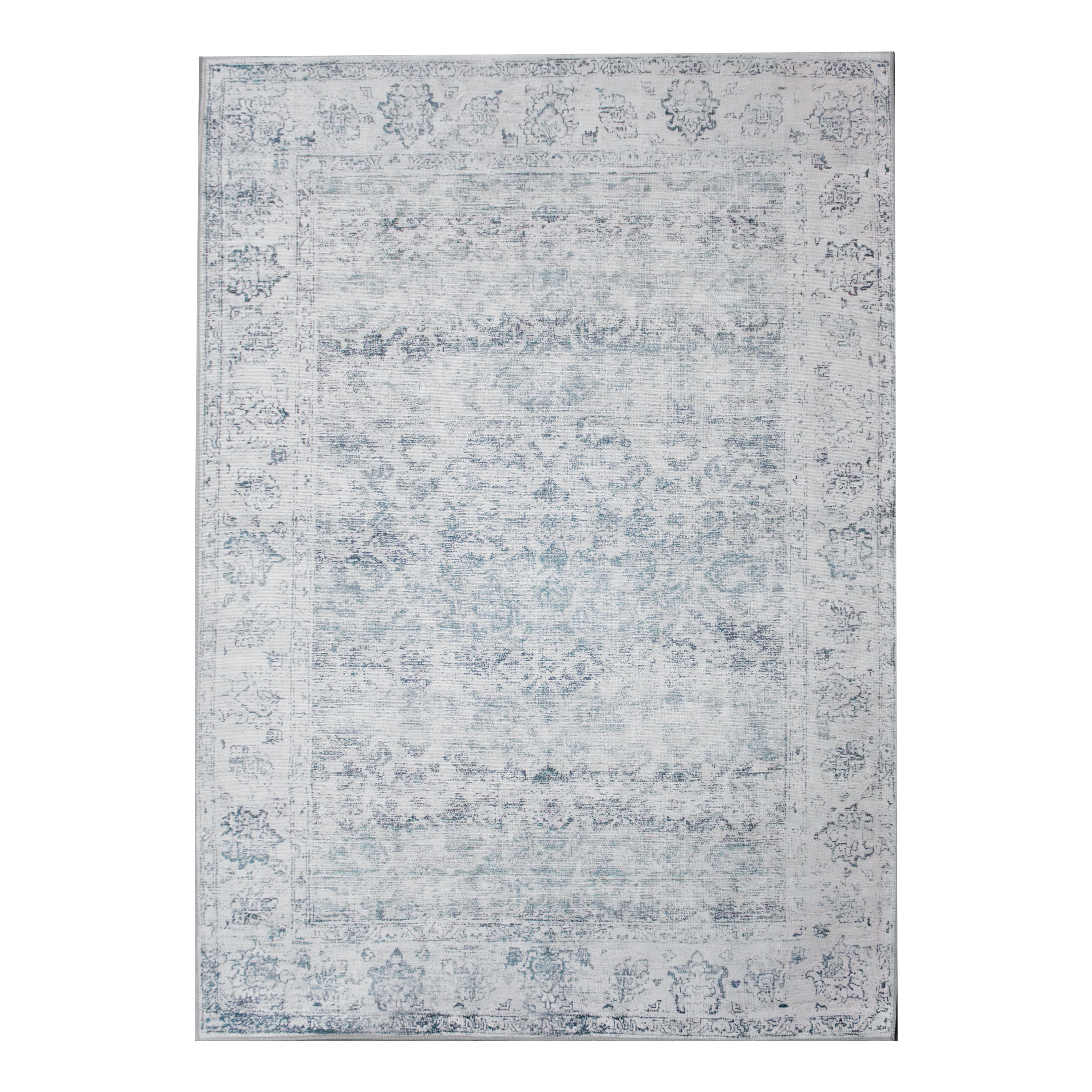 Renwil Chloe 1'2" x 1'2" Ft Handwoven Indoor Rug - Blue / Grey