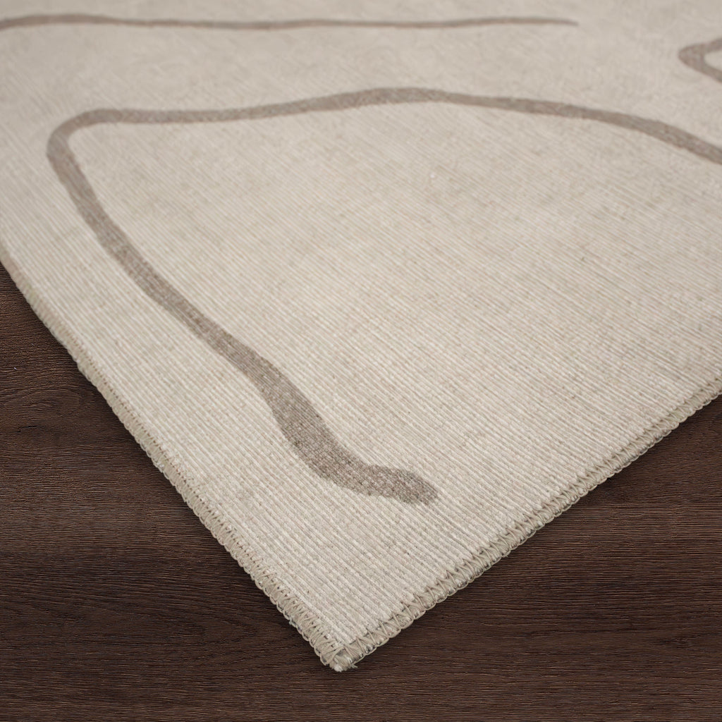 Renwil Chloe 1' x 1' Ft Handwoven Indoor Rug - Cream / Beige