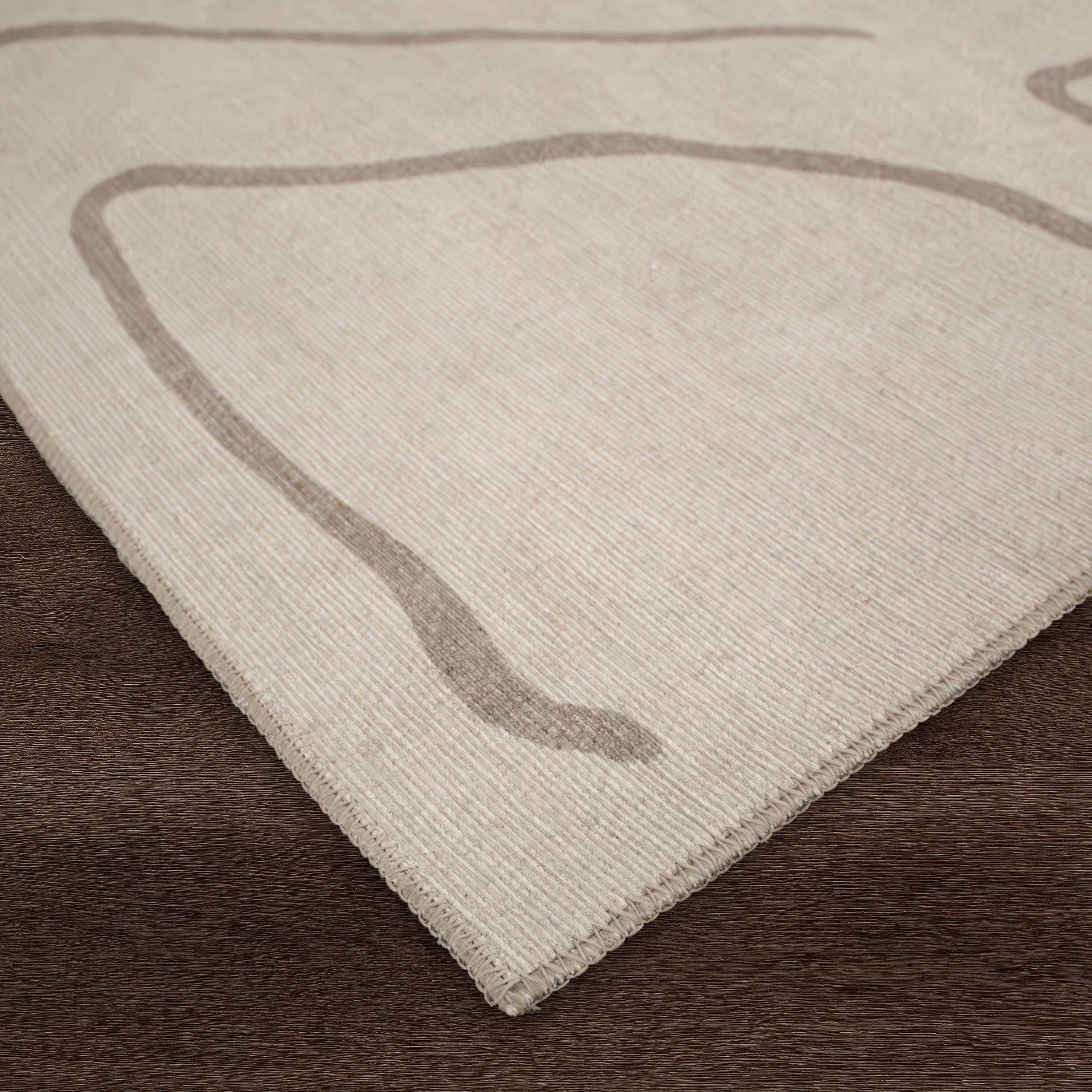 Renwil Chloe 1' x 1' Ft Handwoven Indoor Rug - Cream / Beige