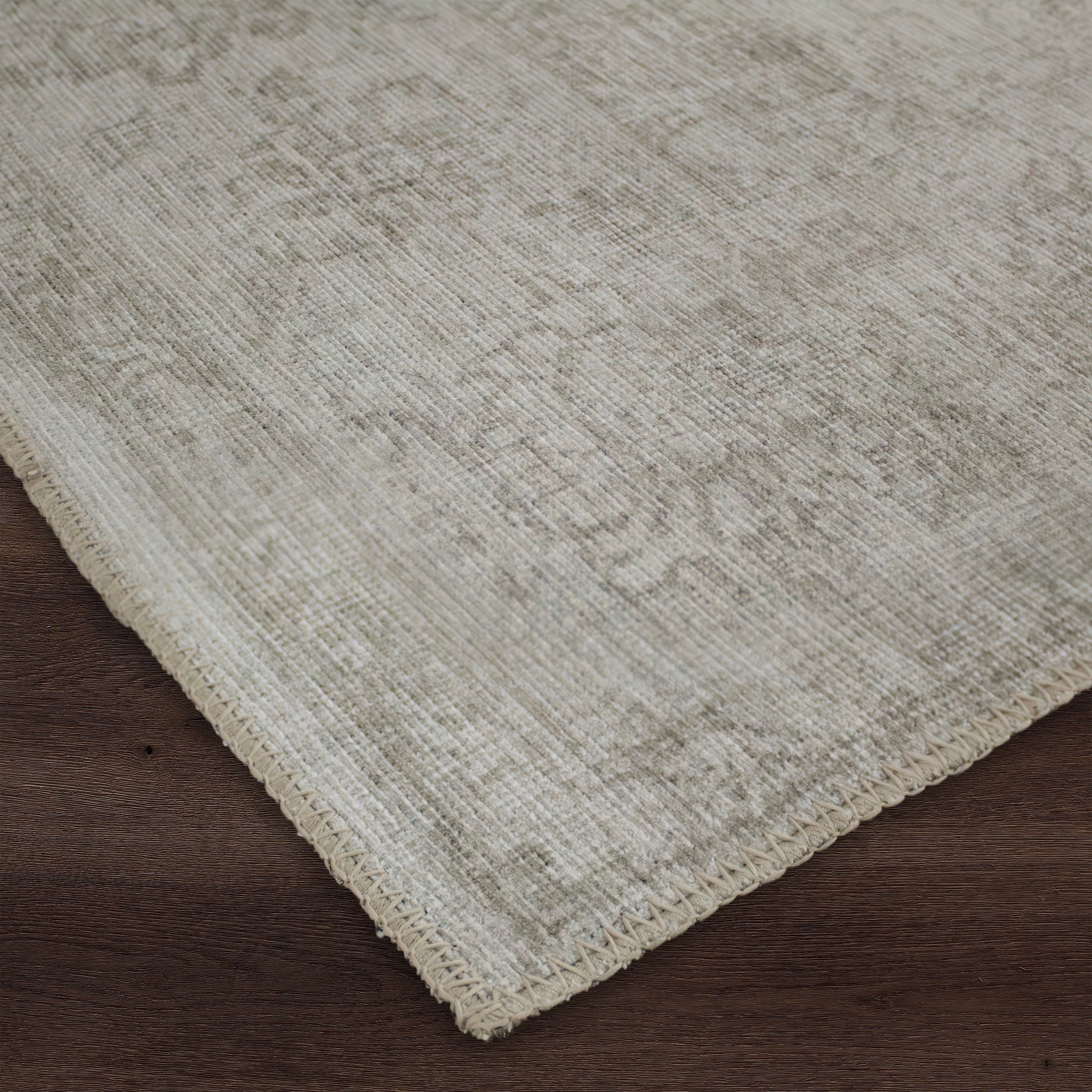 Renwil Chloe 3'3" x 4' Ft Handwoven Indoor Rug - Taupe / Olive