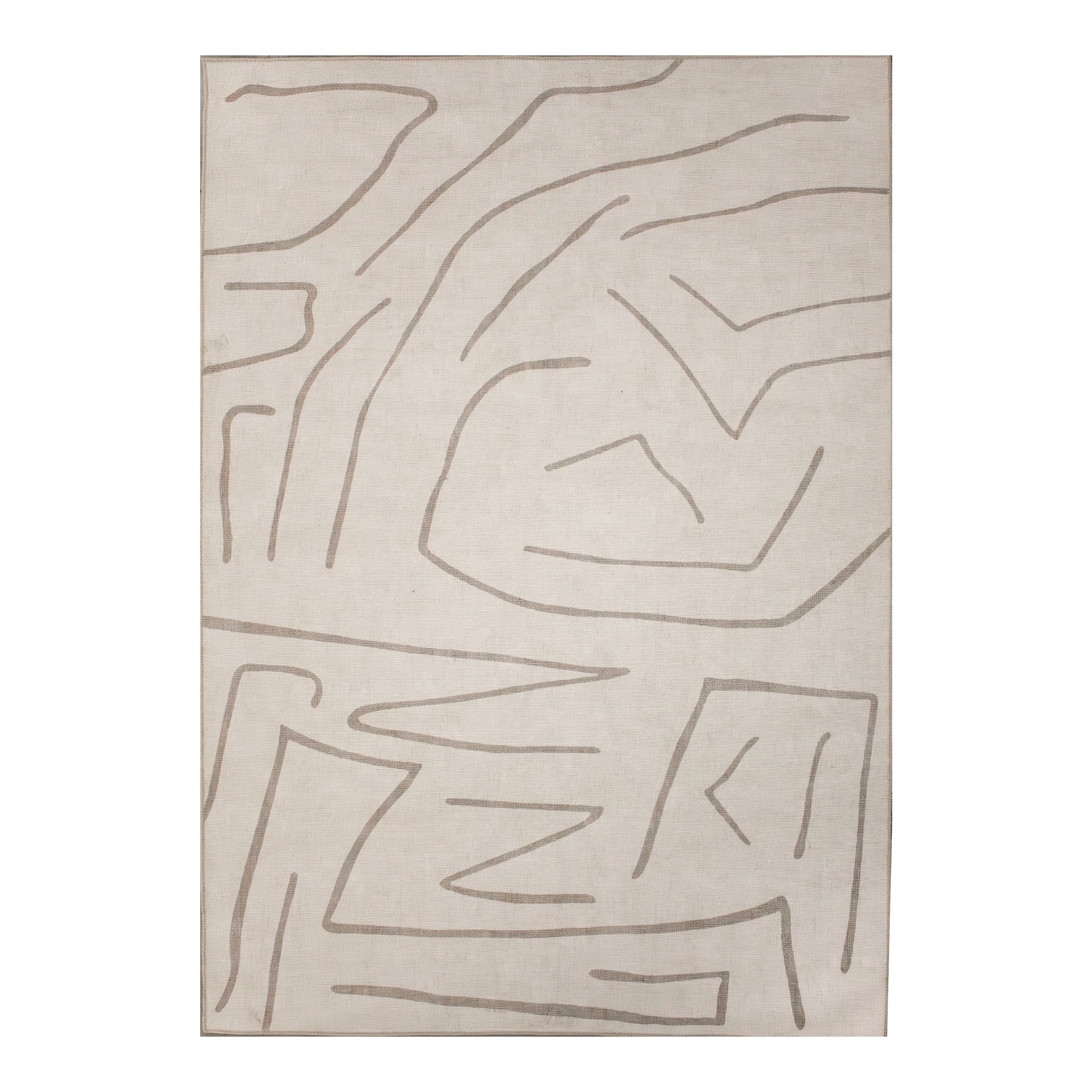 Renwil Chloe 1' x 1' Ft Handwoven Indoor Rug - Cream / Beige