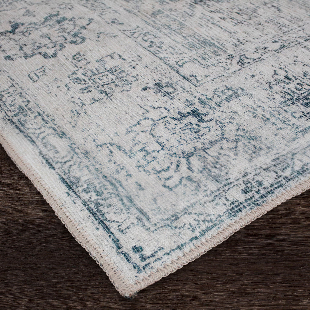 Renwil Chloe 3'3" x 4' Ft Handwoven Indoor Rug - Blue / Grey