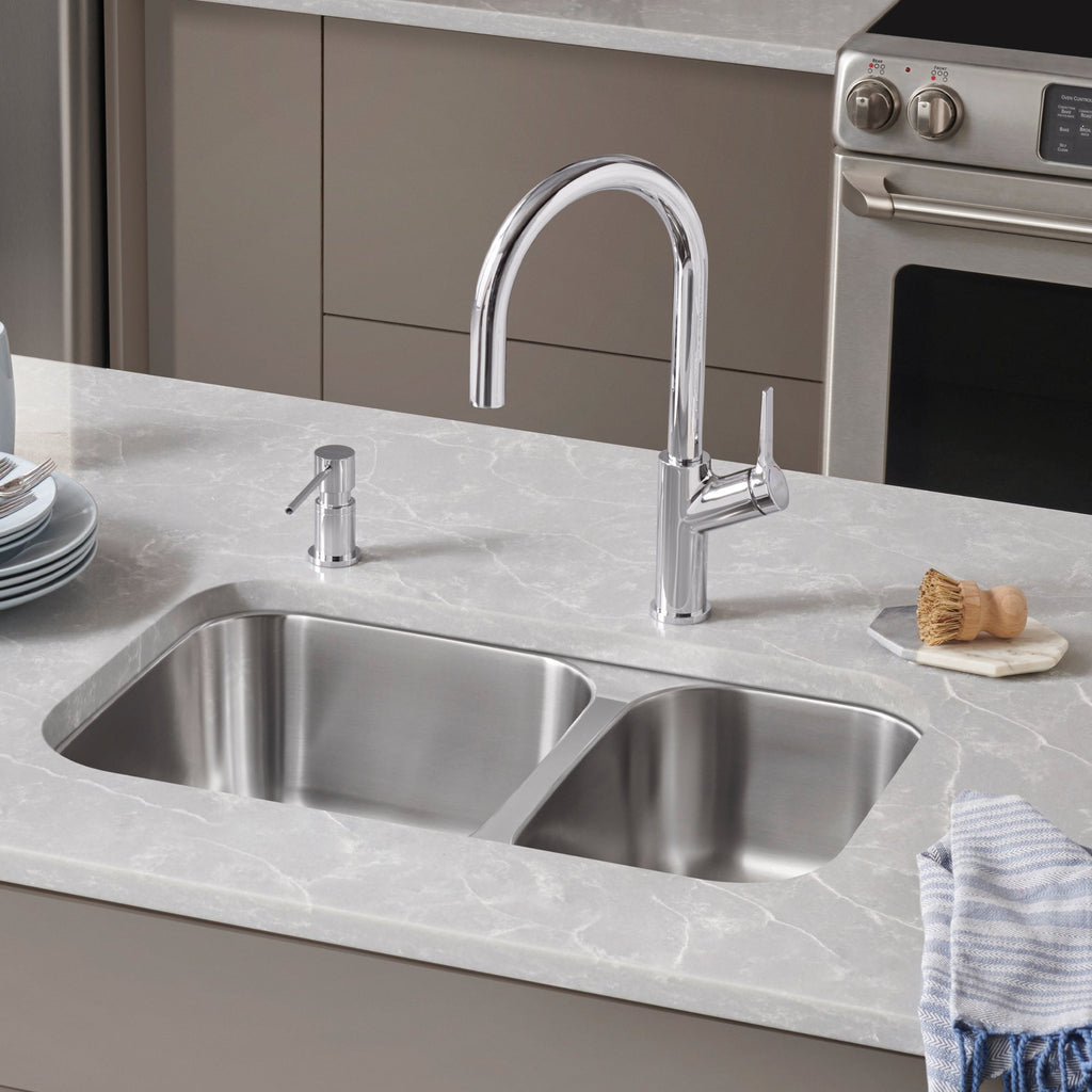 Blanco Essential 27" 70/30 Double Bowl Undermount Stainless Steel Kitchen Sink