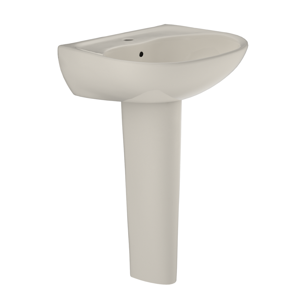 TOTO Supreme Oval Basin Pedestal Bathroom Sink For Single Hole Faucets