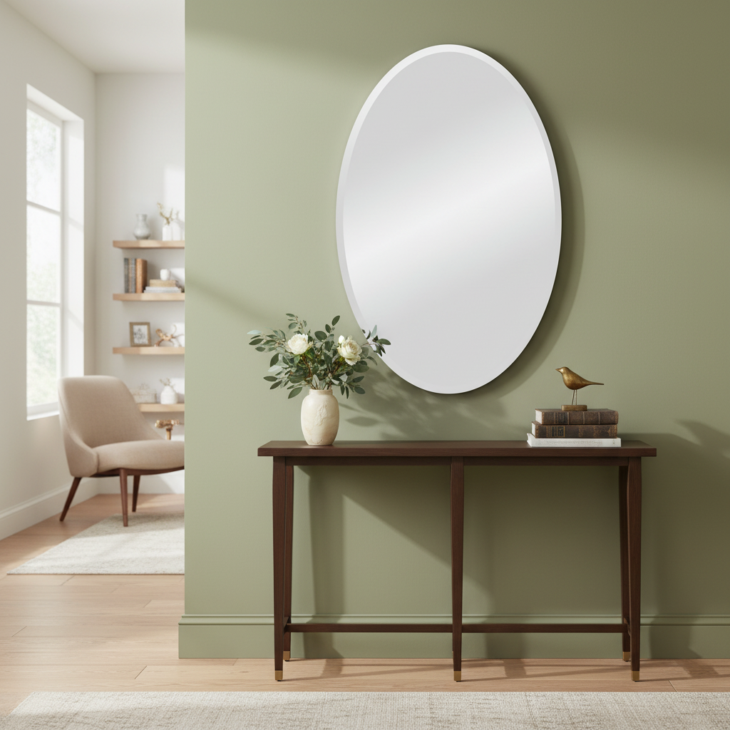 Renwil Yen 24" Tall Oval Wall Mirror