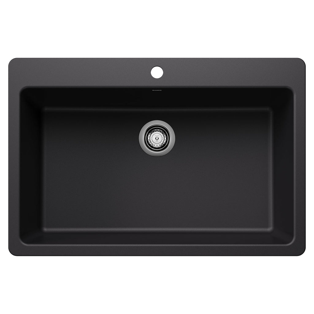 Blanco Liven Silgranit 33" Super Single Dual Mount Kitchen Sink