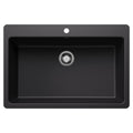 Blanco Liven Silgranit 33" Super Single Dual Mount Kitchen Sink