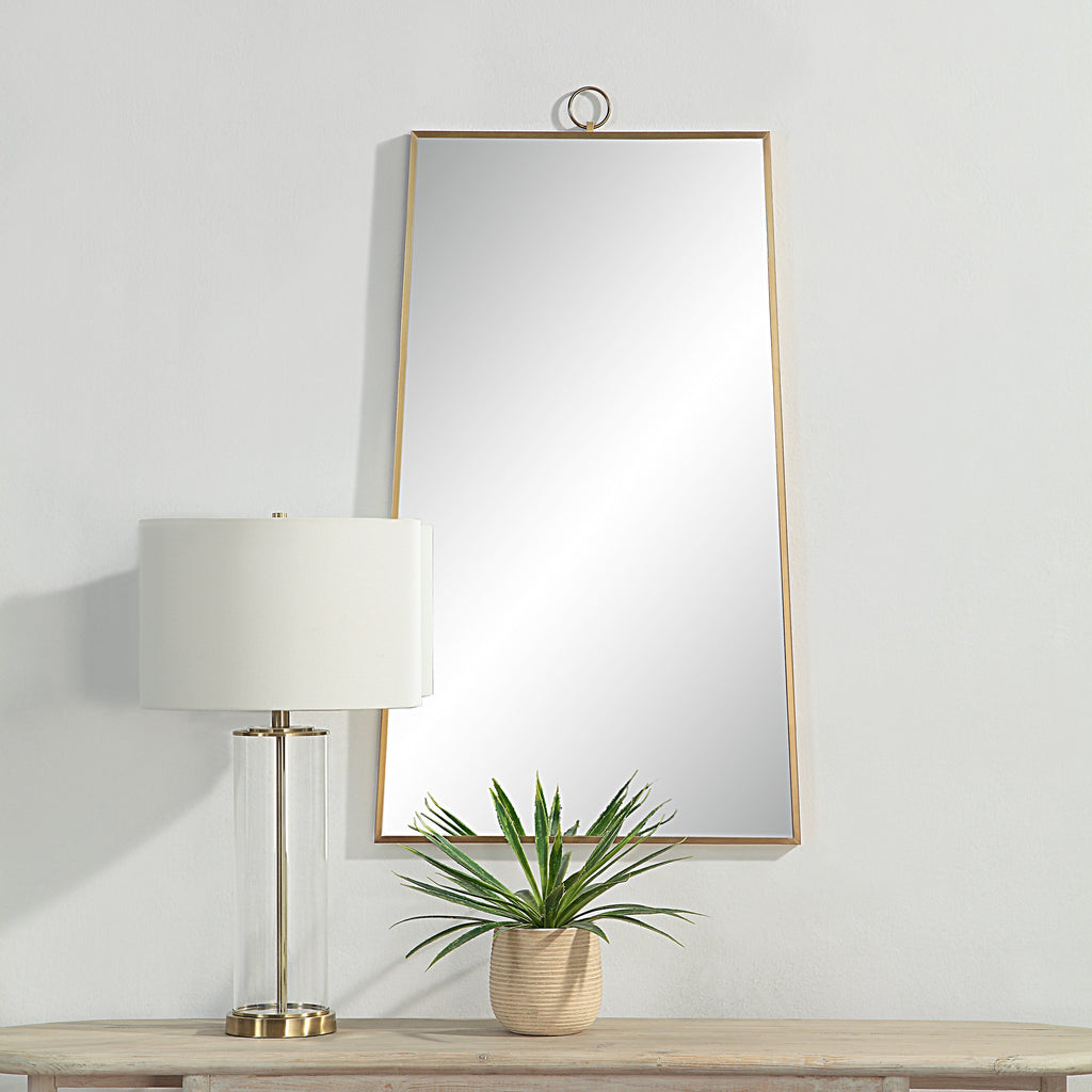 Renwil Ariadne 42" Tall Rectangular Mirror - Burnished Brass