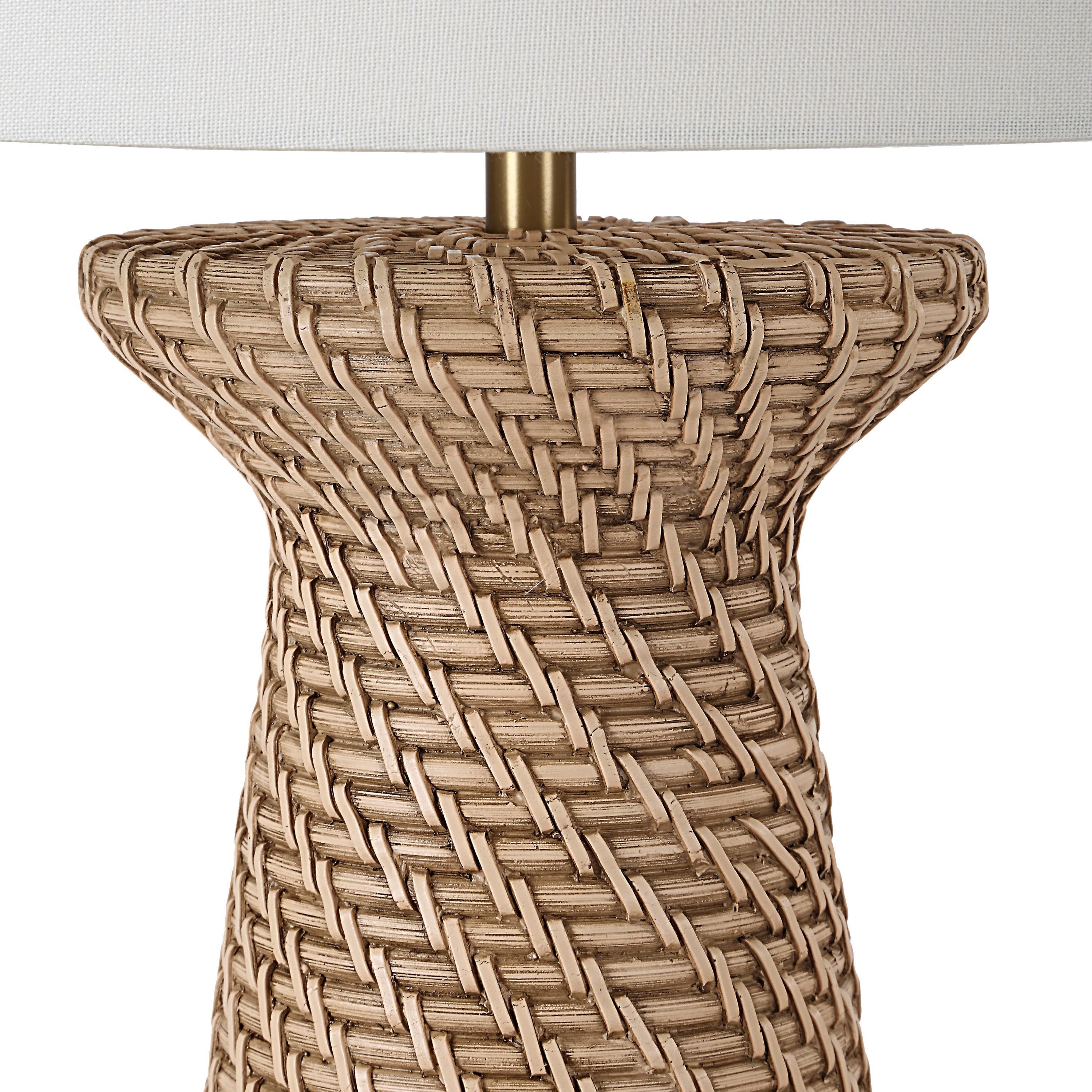 Everren Nathalie 66" Height Floor Lamp - Cream White Wash