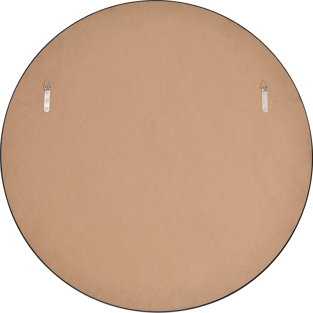 Renwil Posadas 36" Tall Round Wall Mirror - Black