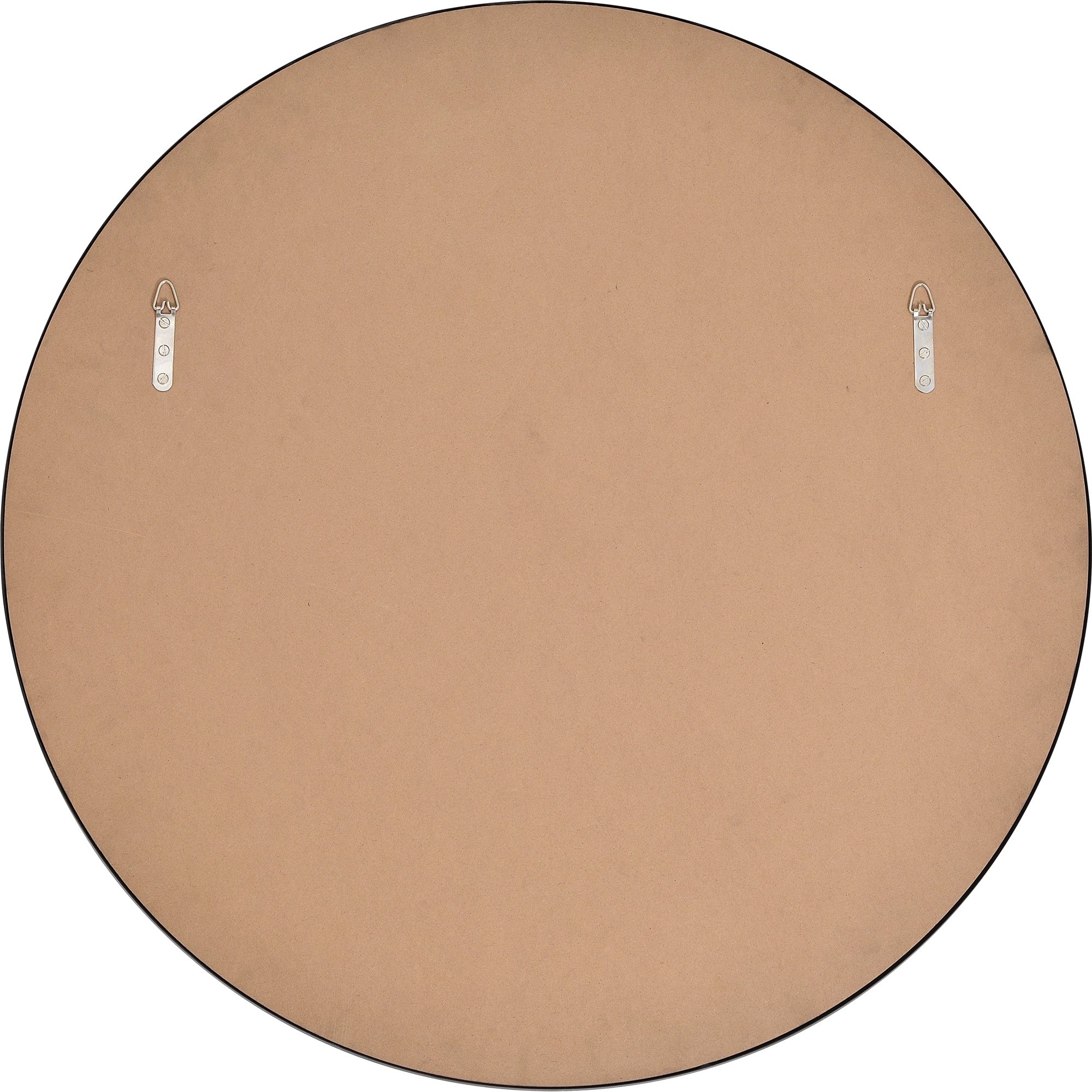 Renwil Posadas 36" Tall Round Wall Mirror - Black