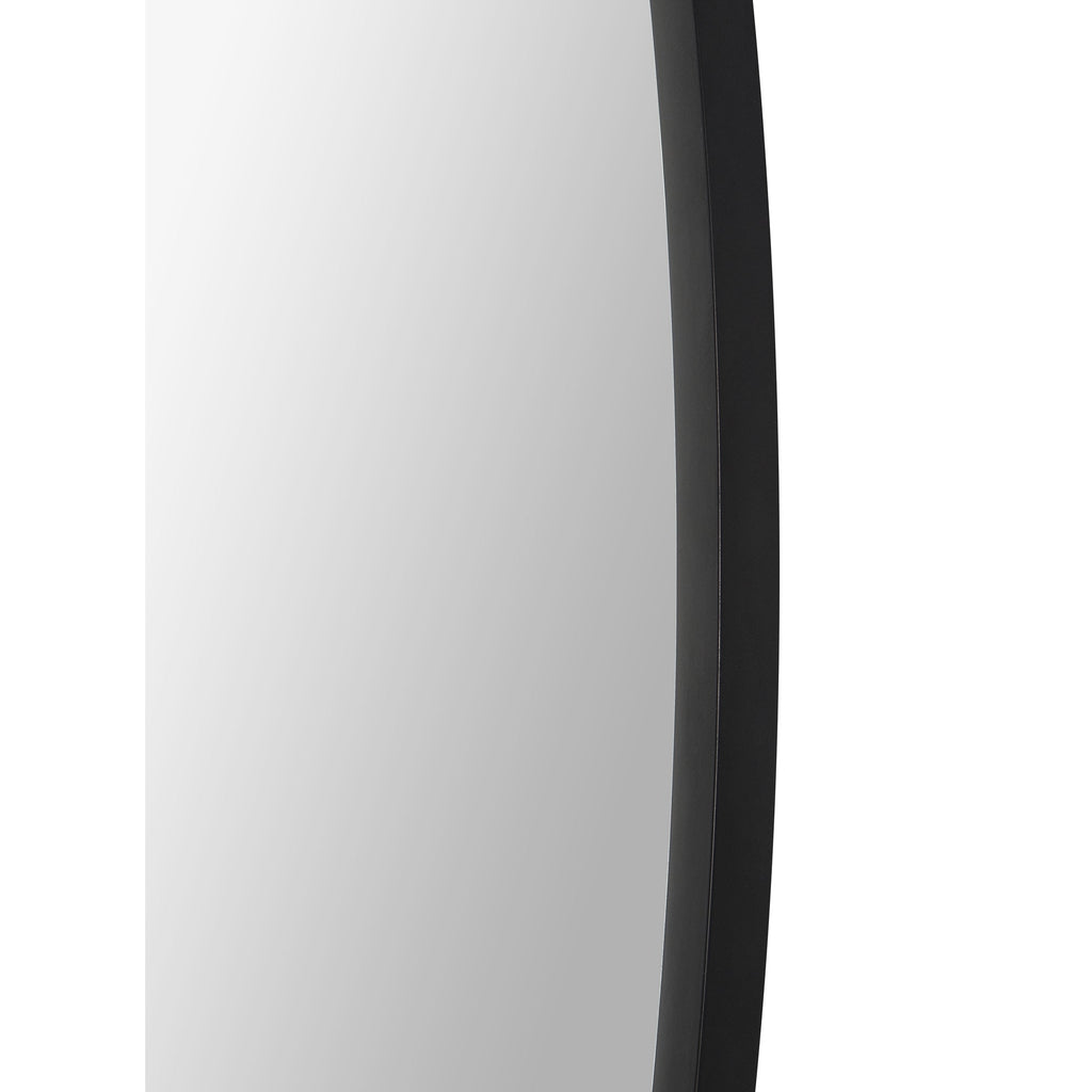 Renwil Rayden 38.5" Tall Round Wall Mirror - Black