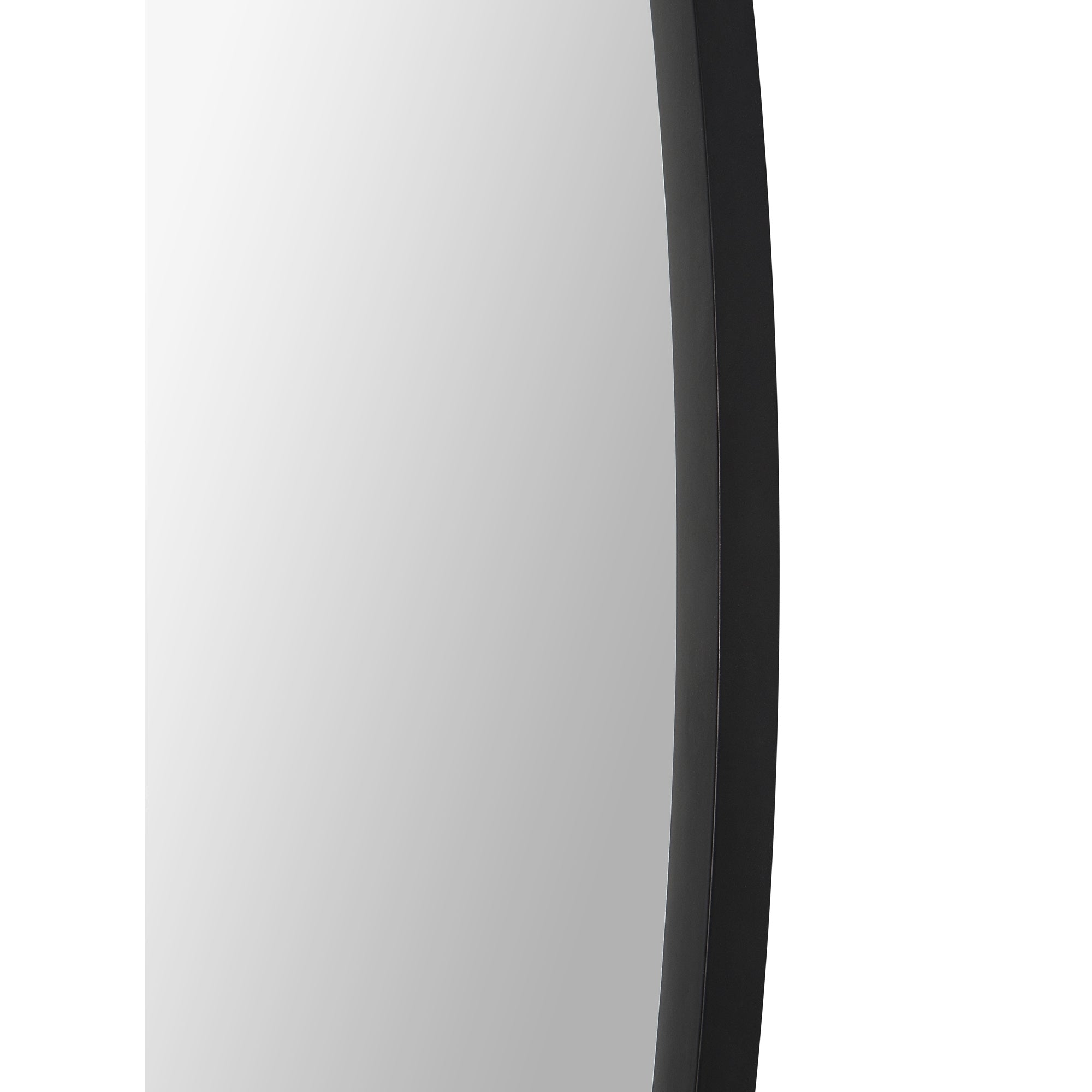 Renwil Rayden 38.5" Tall Round Wall Mirror - Black
