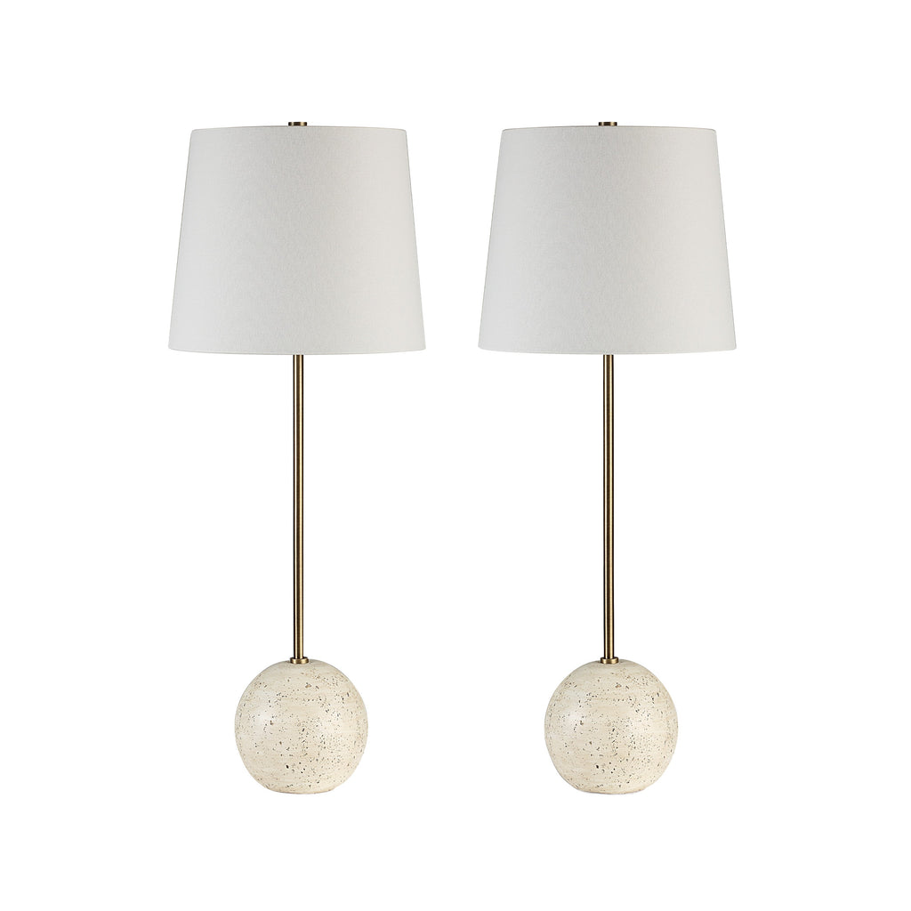 Everren Davide 28.2" Height Table Lamp (Set of 2) - Yellow