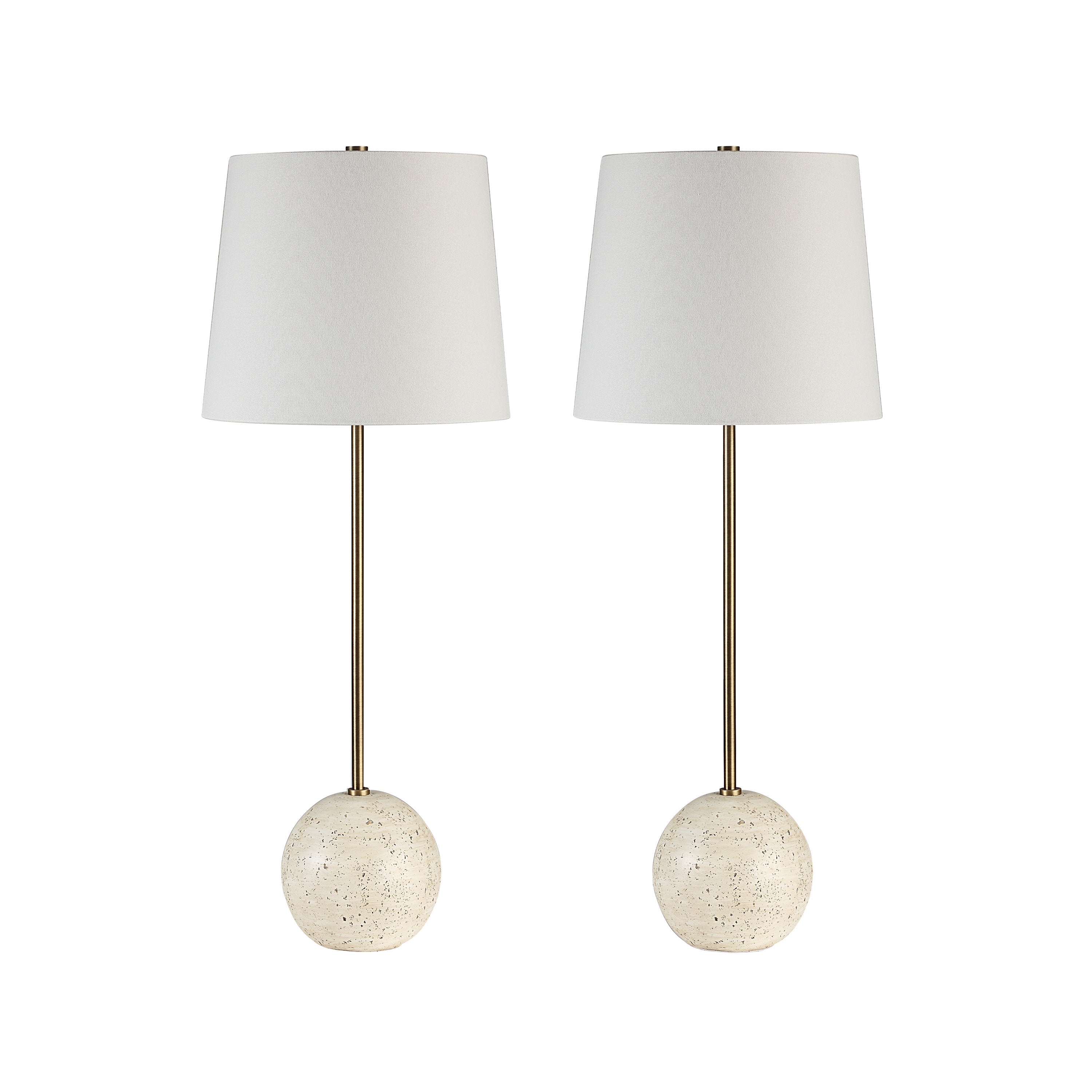 Everren Davide 28.2" Height Table Lamp (Set of 2) - Yellow
