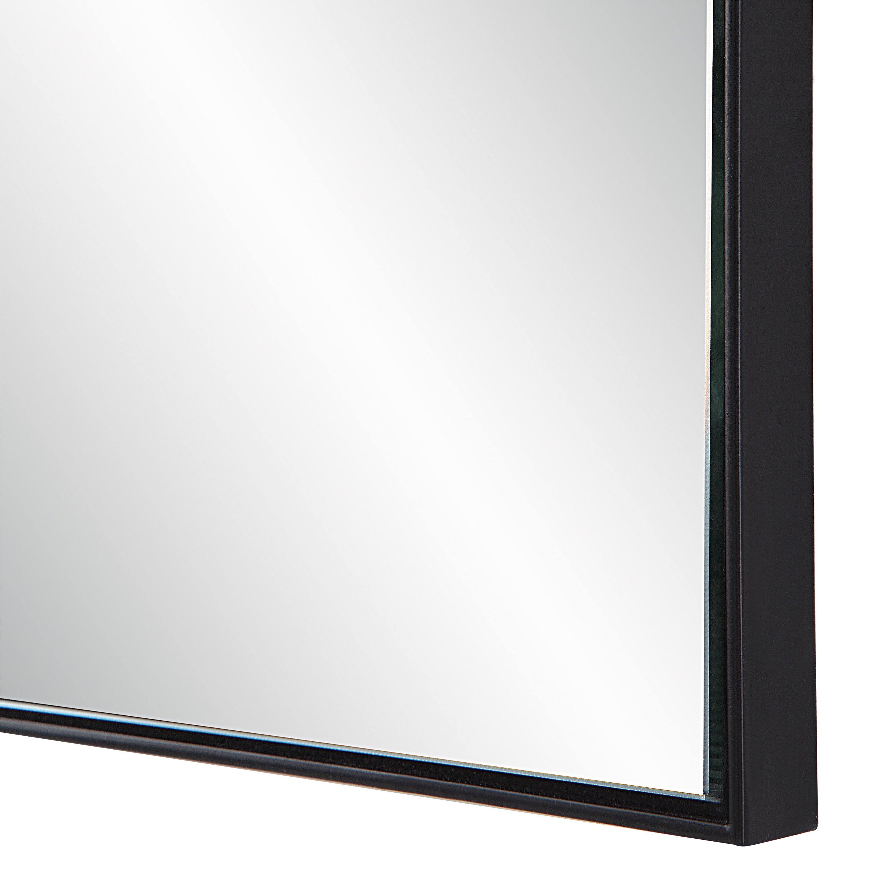 Renwil Titel 36" Tall Rectangular Mirror - Matte Black