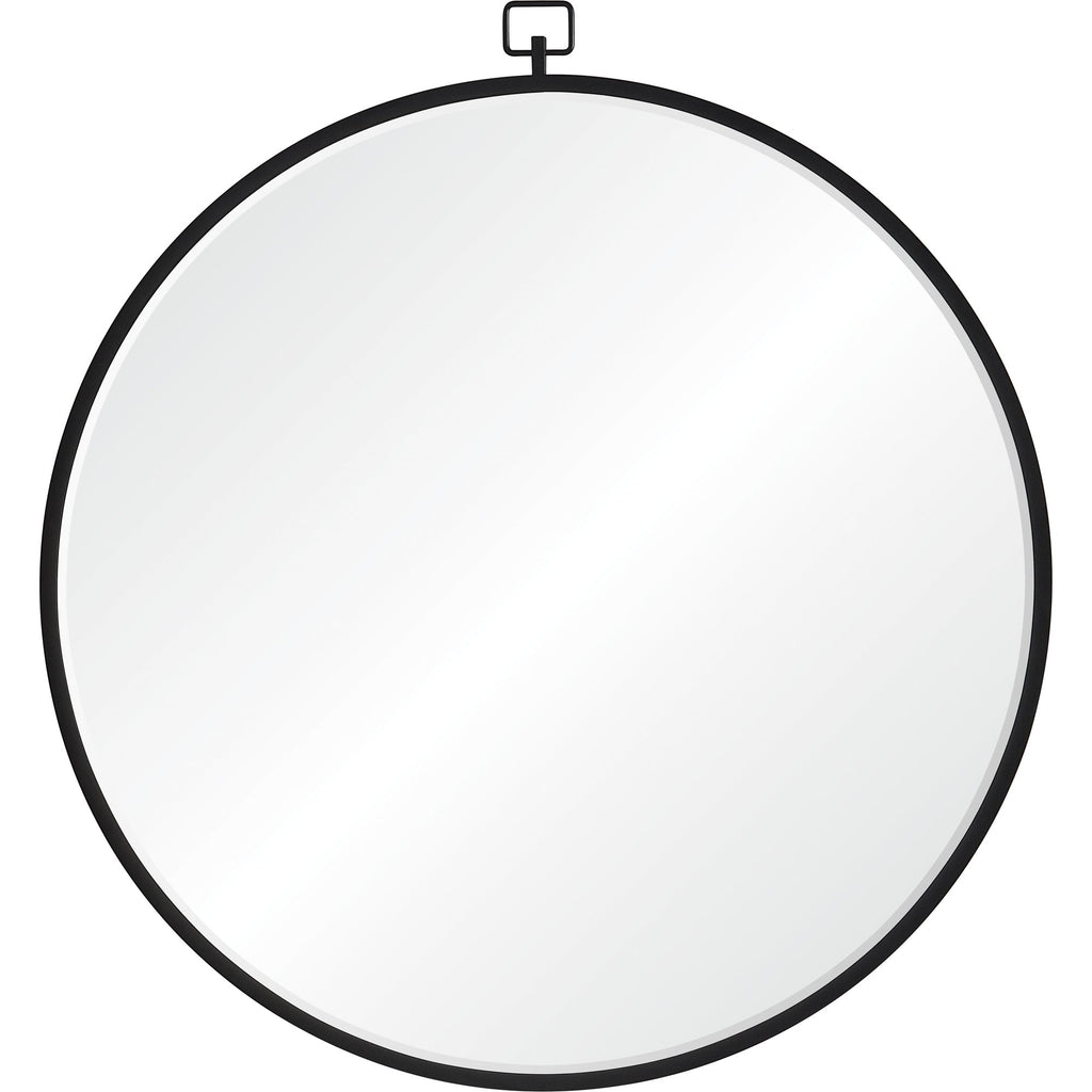 Renwil Rayden 38.5" Tall Round Wall Mirror - Black