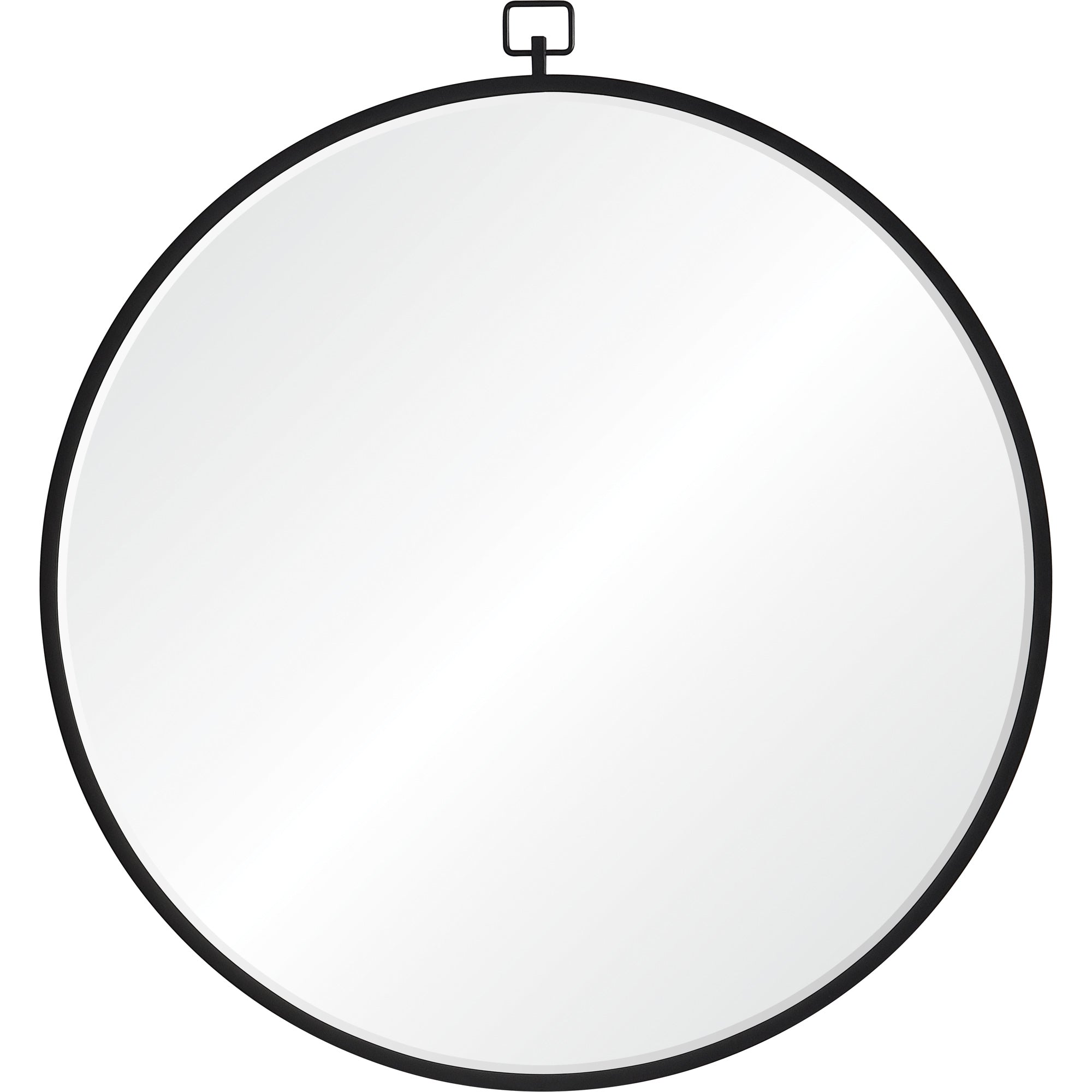 Renwil Rayden 38.5" Tall Round Wall Mirror - Black