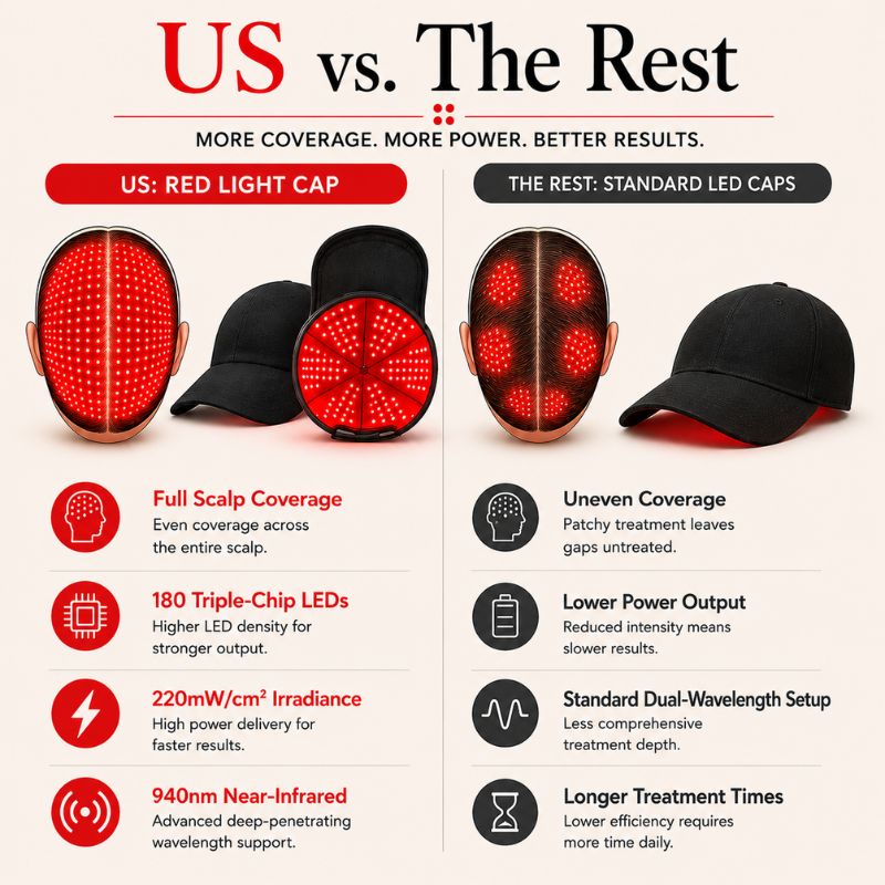 Red Light Therapy Cap with 940nm
