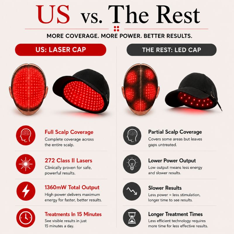 Laser Light Therapy Cap with 272 Lasers