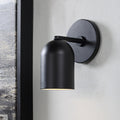 Renwil Valonia 8.25" Length Wall Sconce - Black