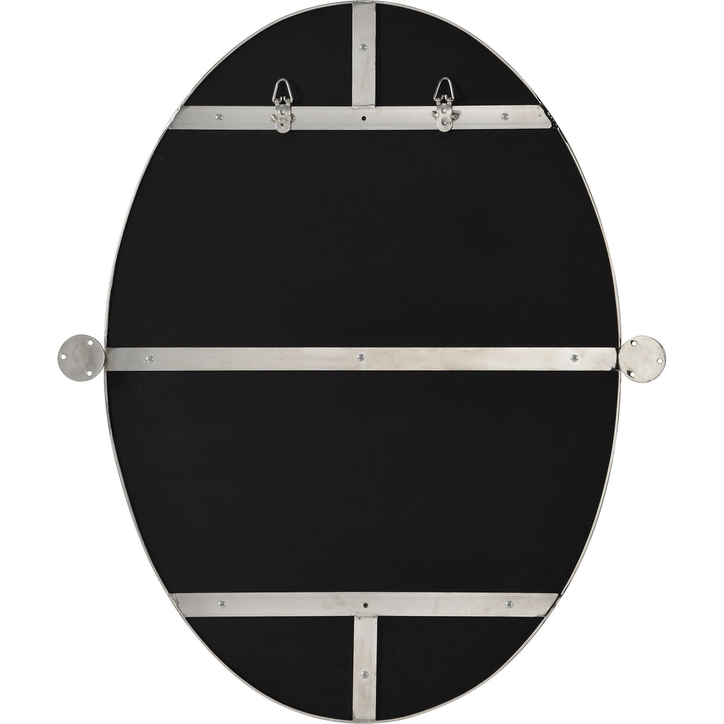 Renwil Azalea 24" Tall Oval Wall Mirror - Grey
