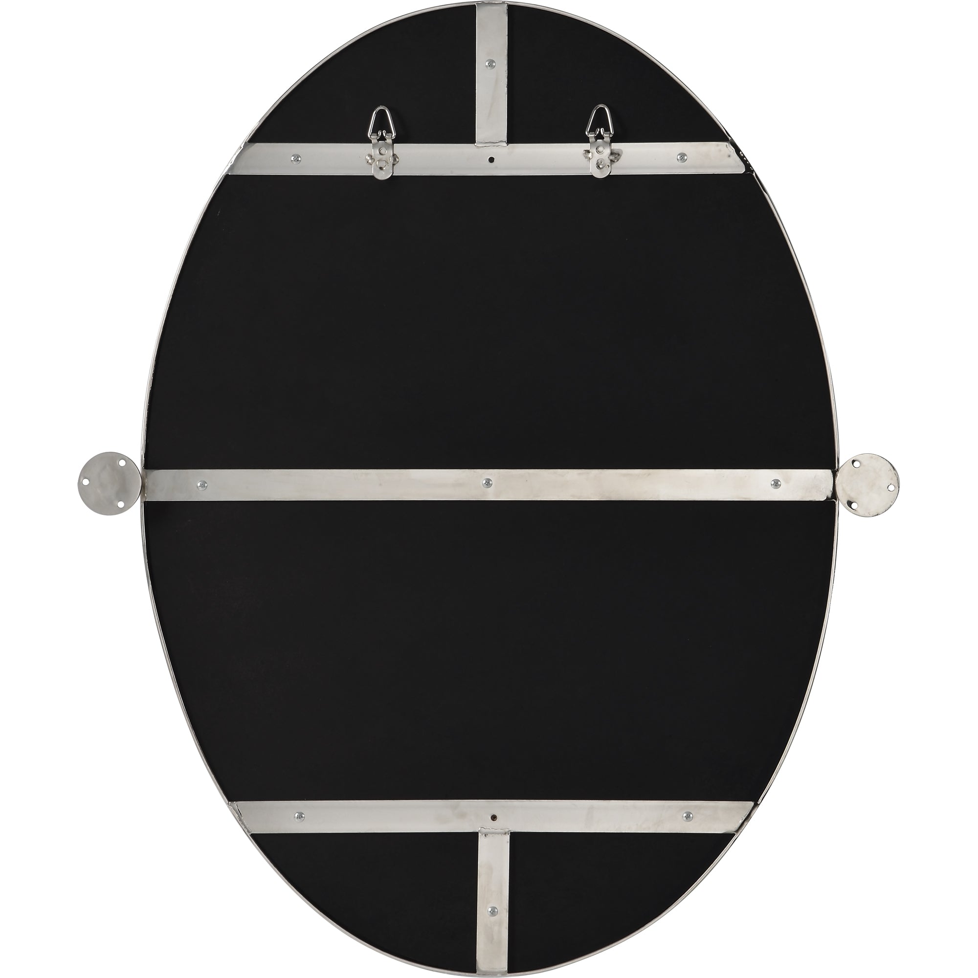 Renwil Azalea 24" Tall Oval Wall Mirror - Grey
