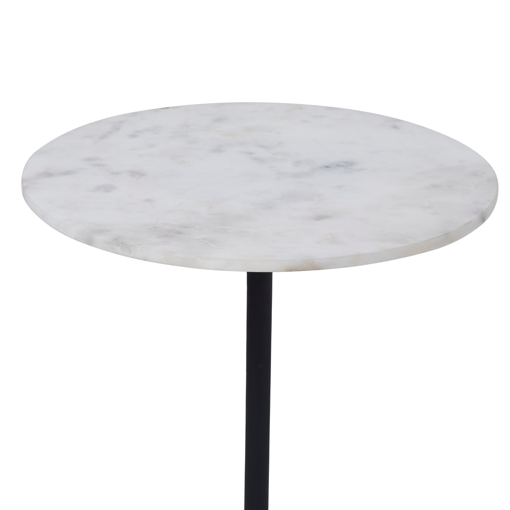 Renwil Barker Indoor Cast Aluminum Side Table - Matte Black