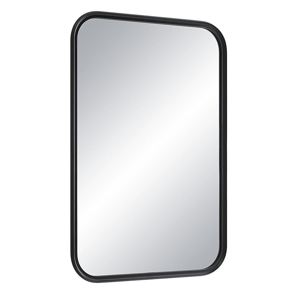 Renwil Kaja 36" Tall Rectangle Wall Mirror - Black