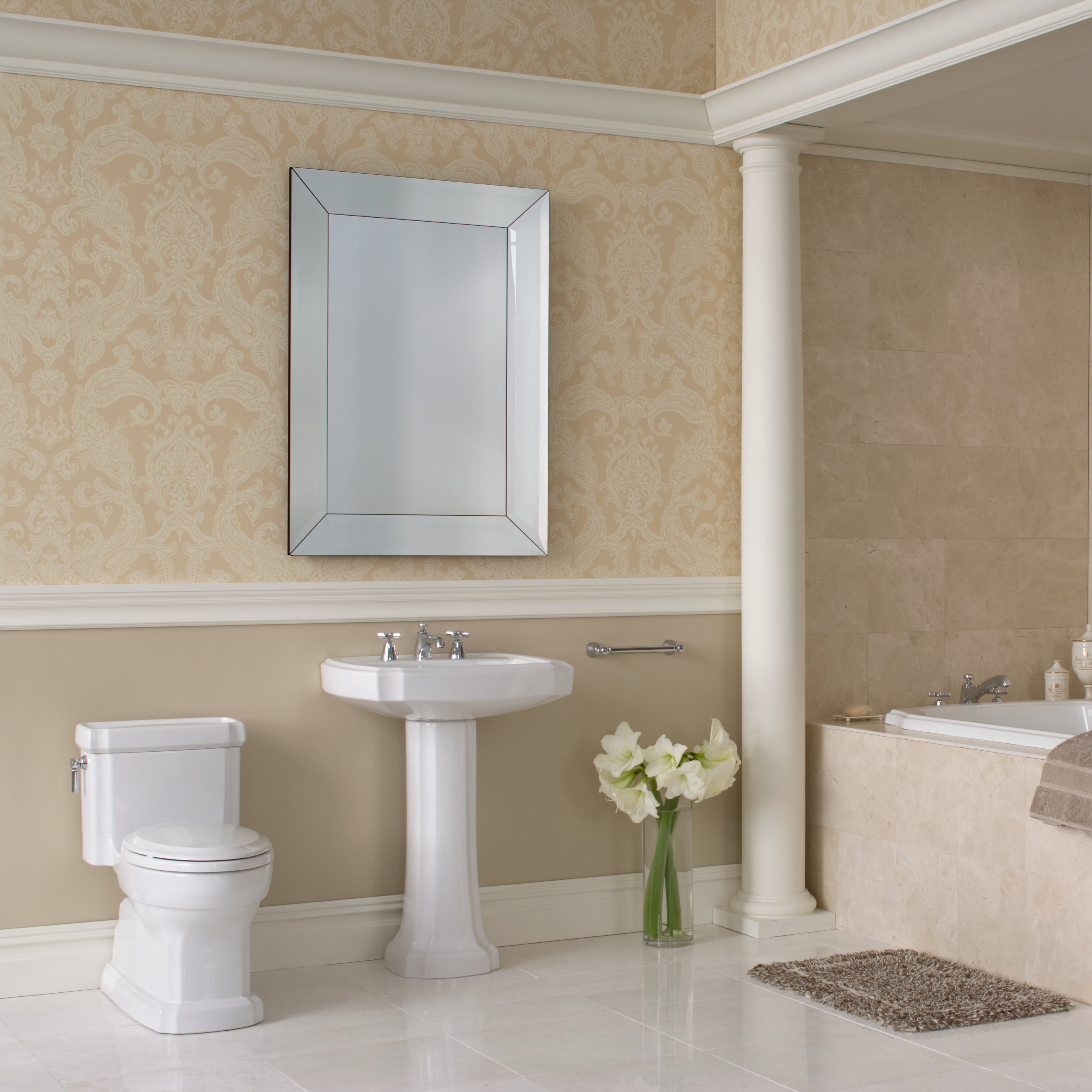 TOTO Eco Guinevere Elongated 1.28 GPF Universal Height Skirted Toilet with Softclose Seat