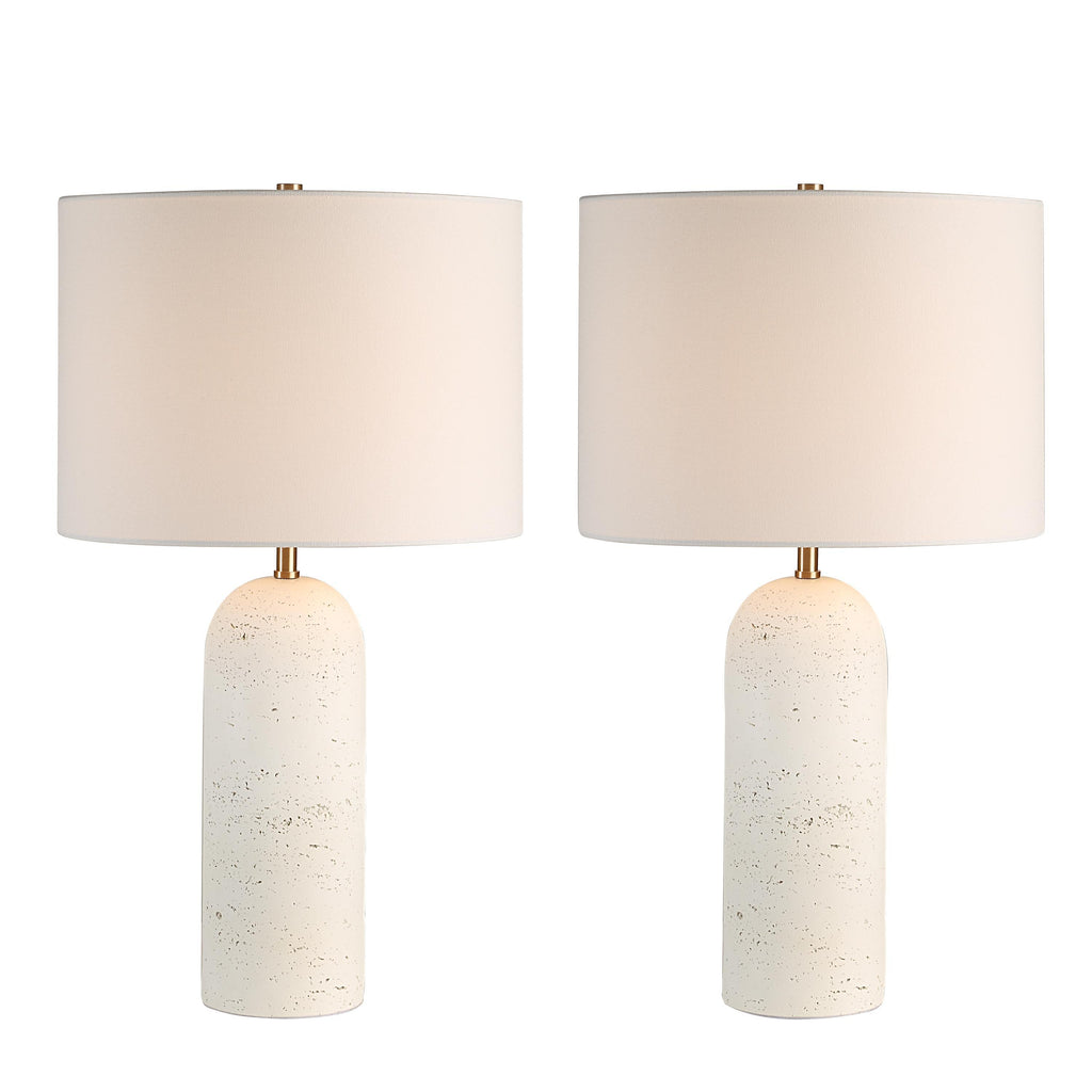 Everren Dorato 24.8" Height Table Lamp (Set of 2) - White