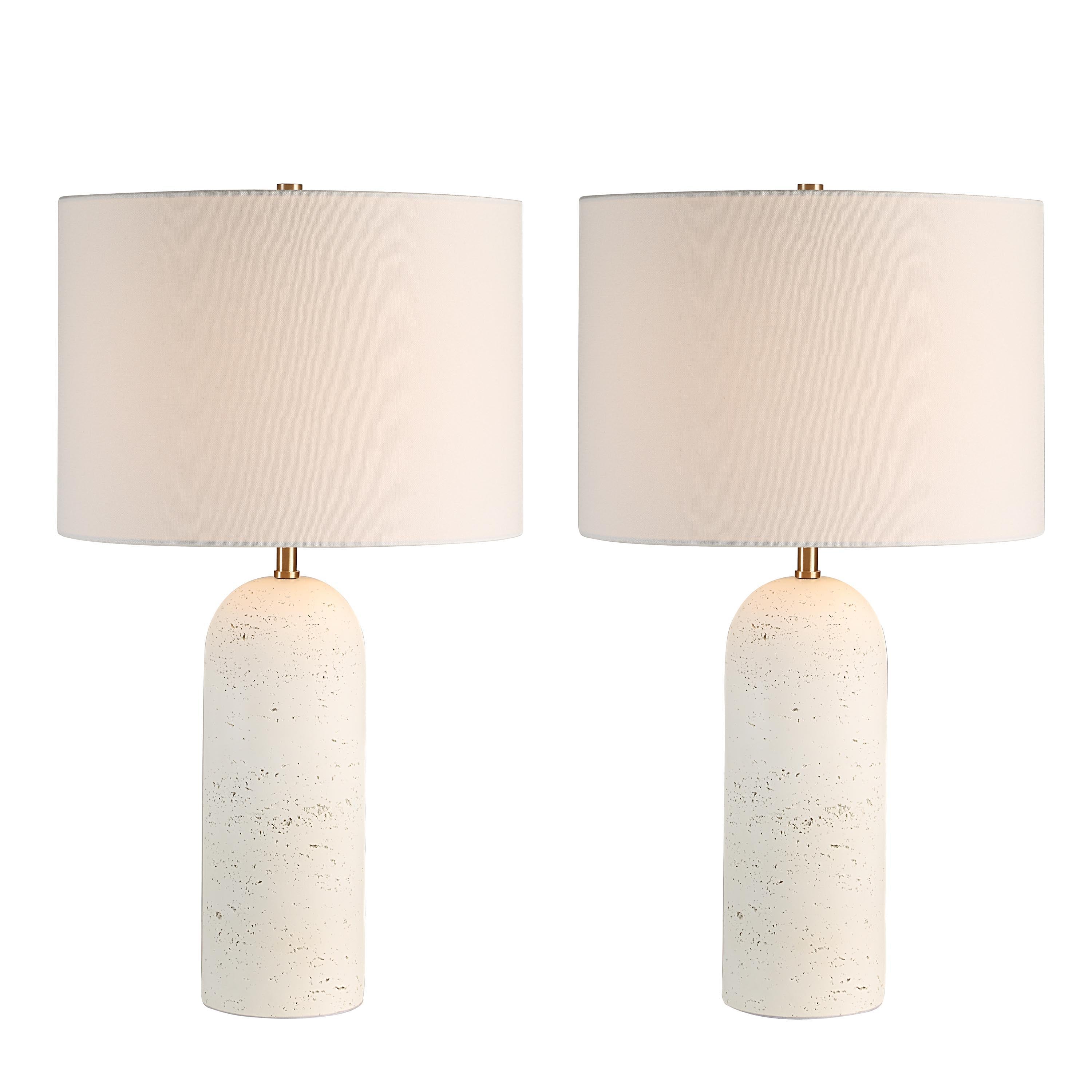 Everren Dorato 24.8" Height Table Lamp (Set of 2) - White