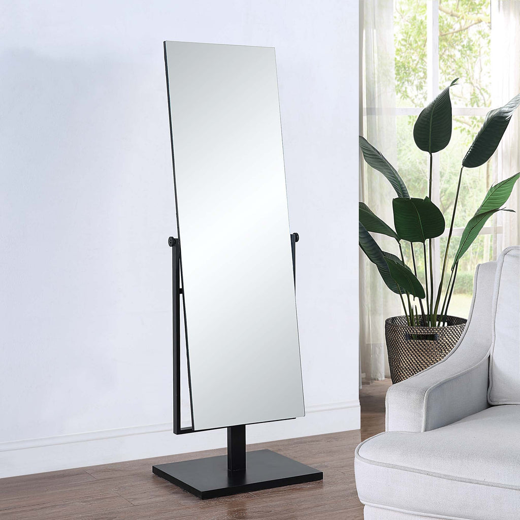 Renwil Samira 61" Tall Rectangle Full Length Mirror - Black