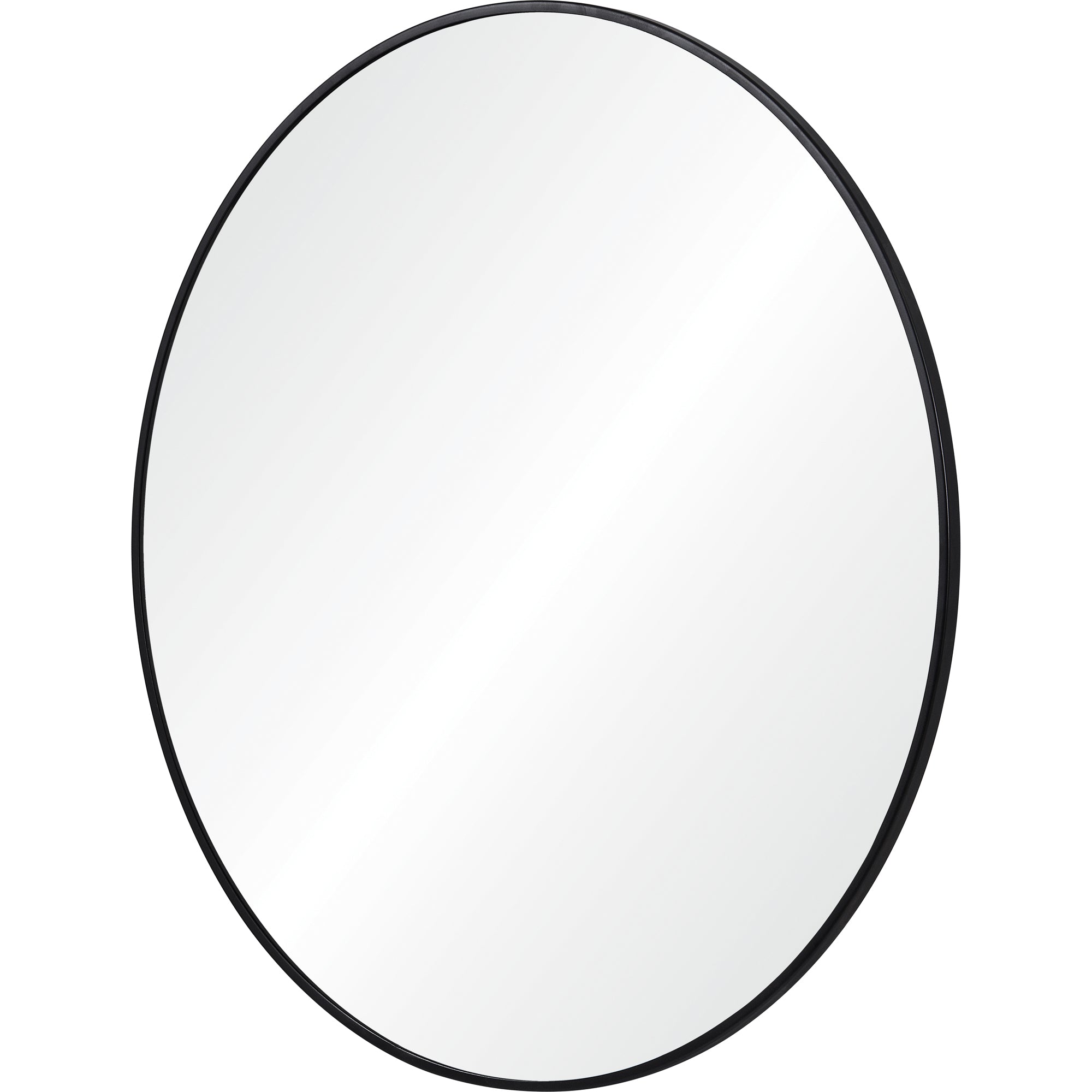Renwil Claribel 30" Tall Round Wall Mirror - Black
