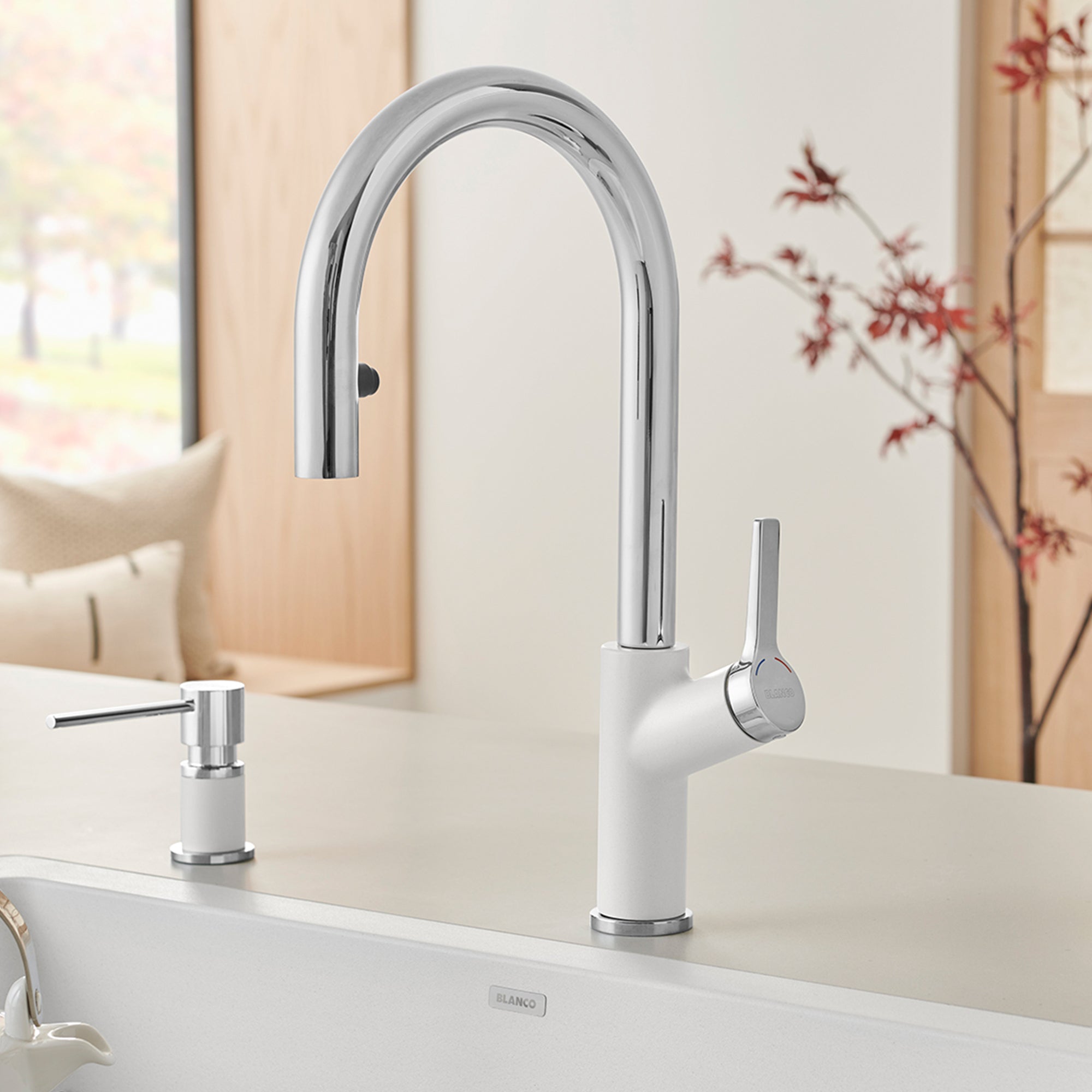 Blanco Urbena Pull-Down Dual-Spray Kitchen Faucet