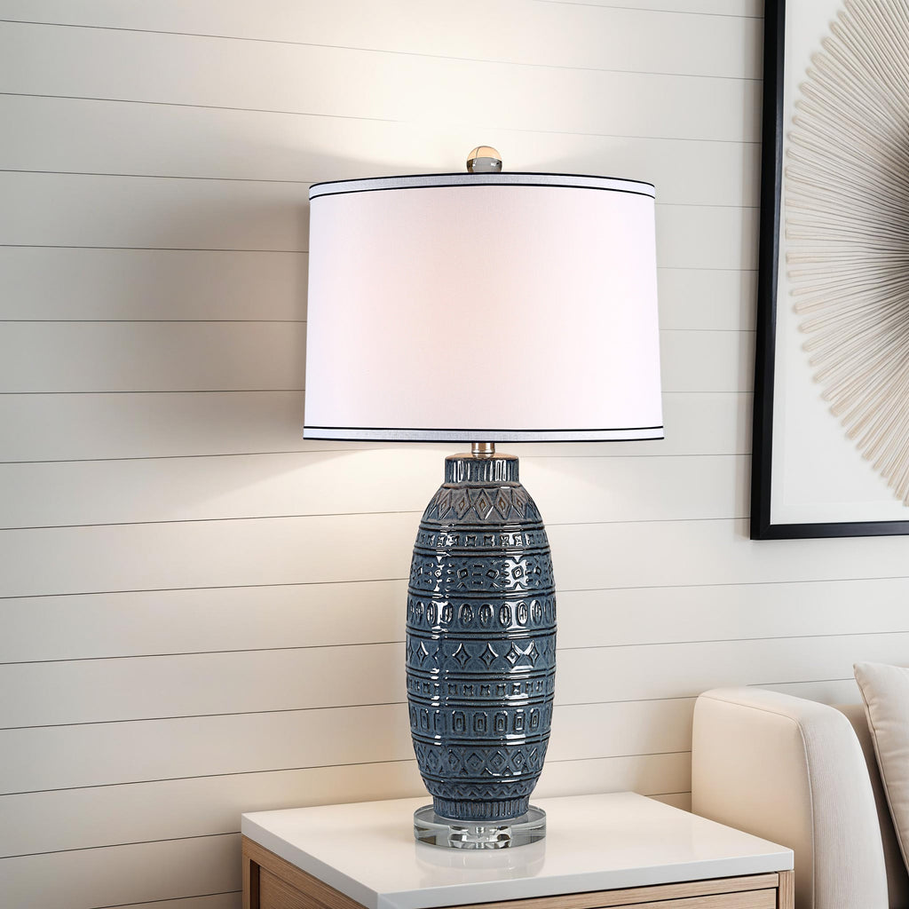 Everren Spirea 30.47" Height Table Lamp - Blue