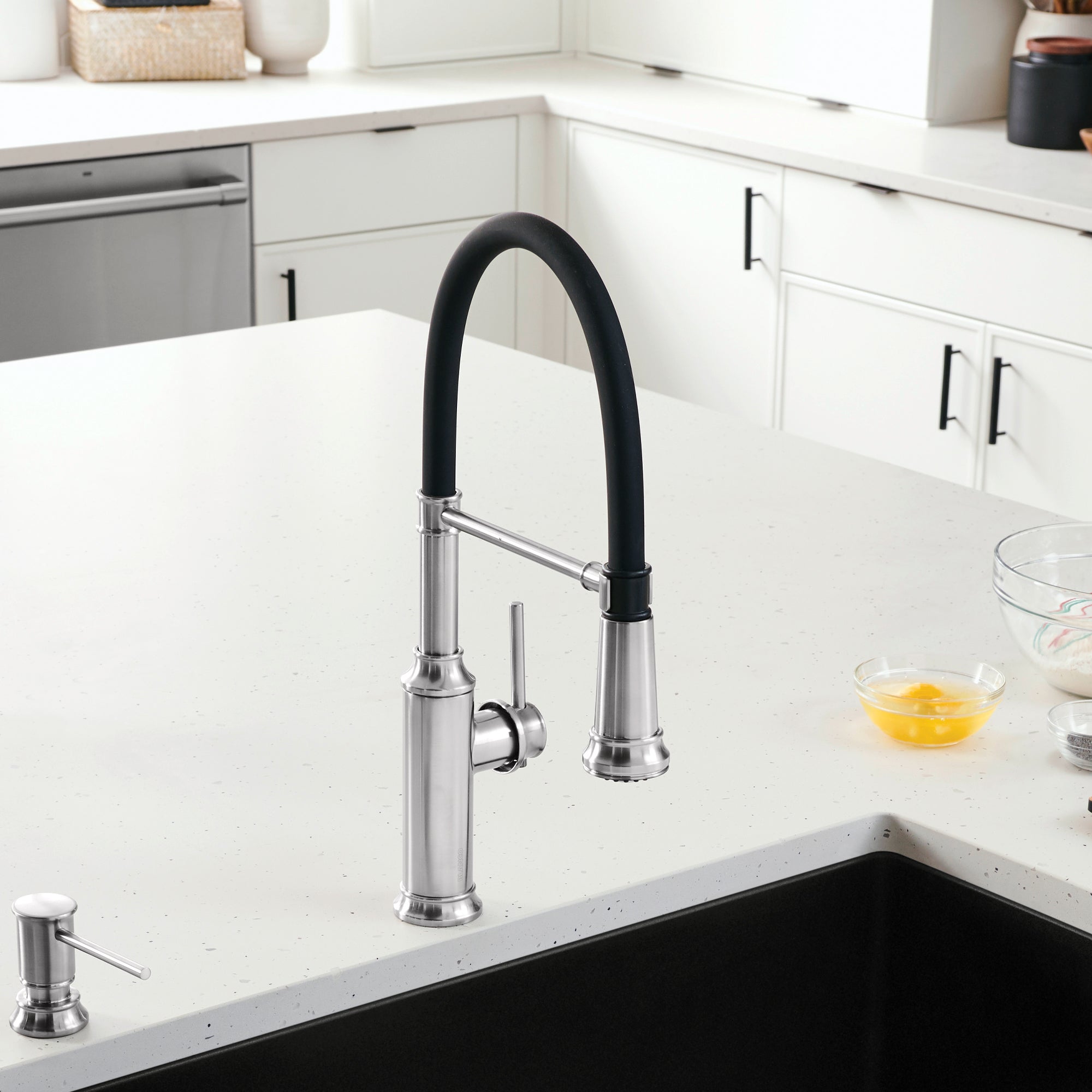 Blanco Empressa Semi-Pro Pull-Down Dual-Spray Kitchen Faucet