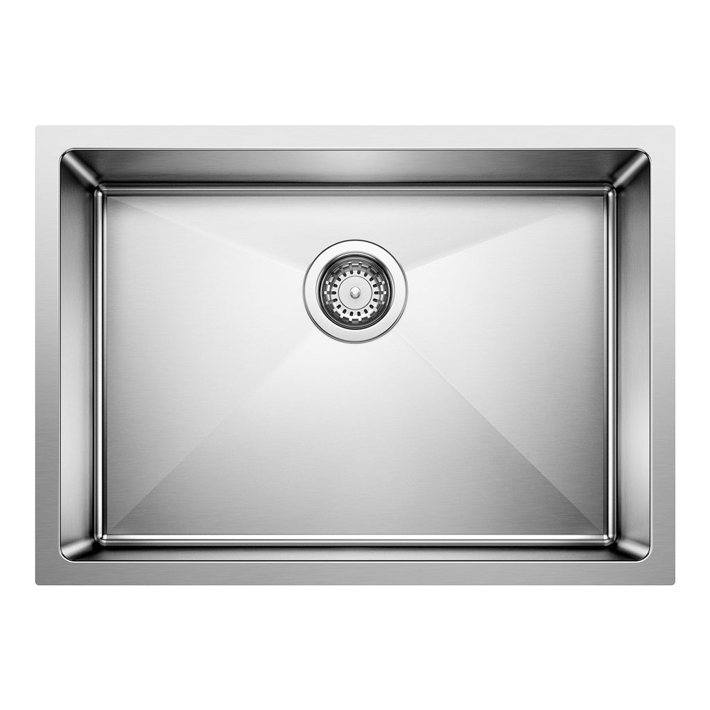 Blanco Quatrus R15 25" Single Bowl Undermount Stainless Steel Kitchen Sink