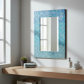 Renwil Catarina 23" Tall Rectangle Wall Mirror - Blue
